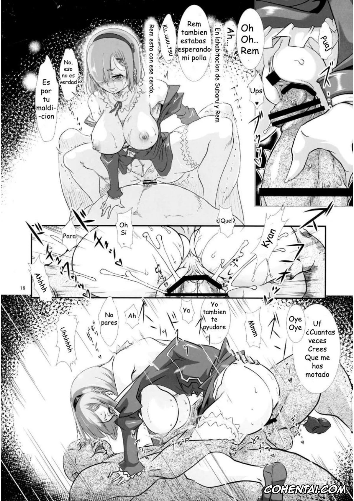 Re:Zero kara Hajimeru Isekai Seikatsu hentai, Rem hentai, Rem: Rem Danshou Hitozuma Rem no Ero Manga Pairotto-ban (Re:Zero kara Hajimeru Isekai Seikatsu), pagina 15