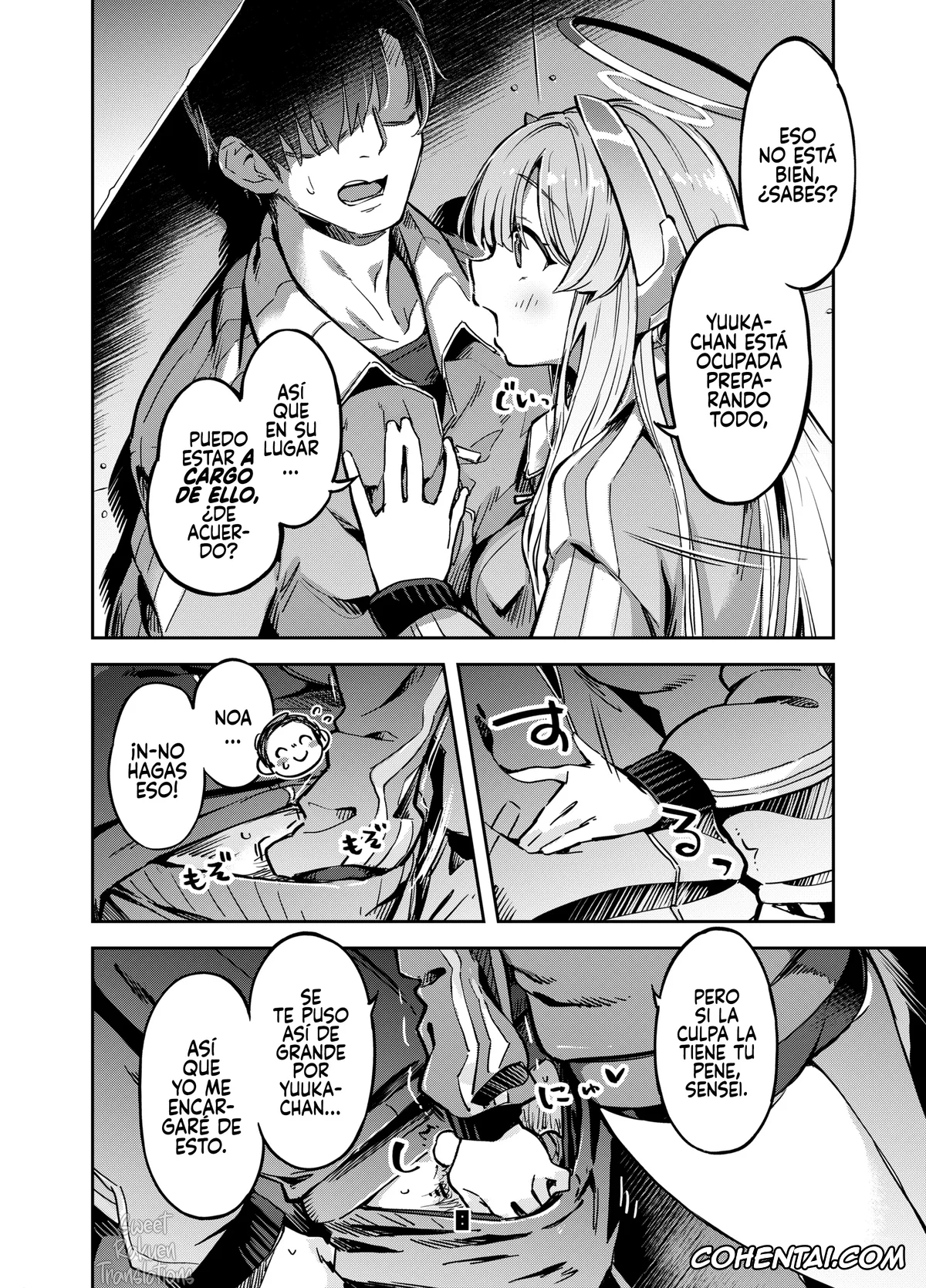Blue Archive xxx, Koyuki Kurosaki xxx, Noa Ushio xxx, Sensei xxx, Sensei? Yuuka-chan ni wa Naisho desu yo (Blue Archive), pagina 7