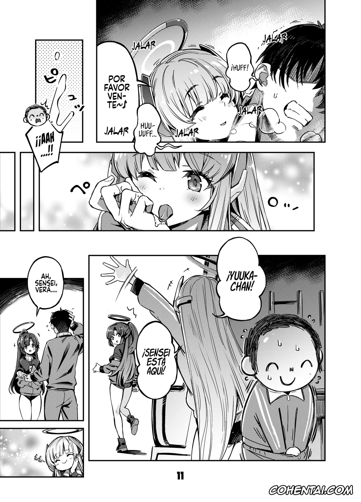 Blue Archive xxx, Koyuki Kurosaki xxx, Noa Ushio xxx, Sensei xxx, Sensei? Yuuka-chan ni wa Naisho desu yo (Blue Archive), pagina 10