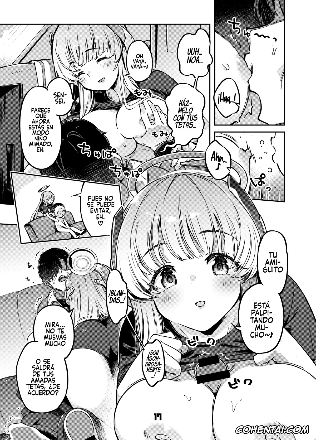 Blue Archive xxx, Koyuki Kurosaki xxx, Noa Ushio xxx, Sensei xxx, Sensei? Yuuka-chan ni wa Naisho desu yo (Blue Archive), pagina 16
