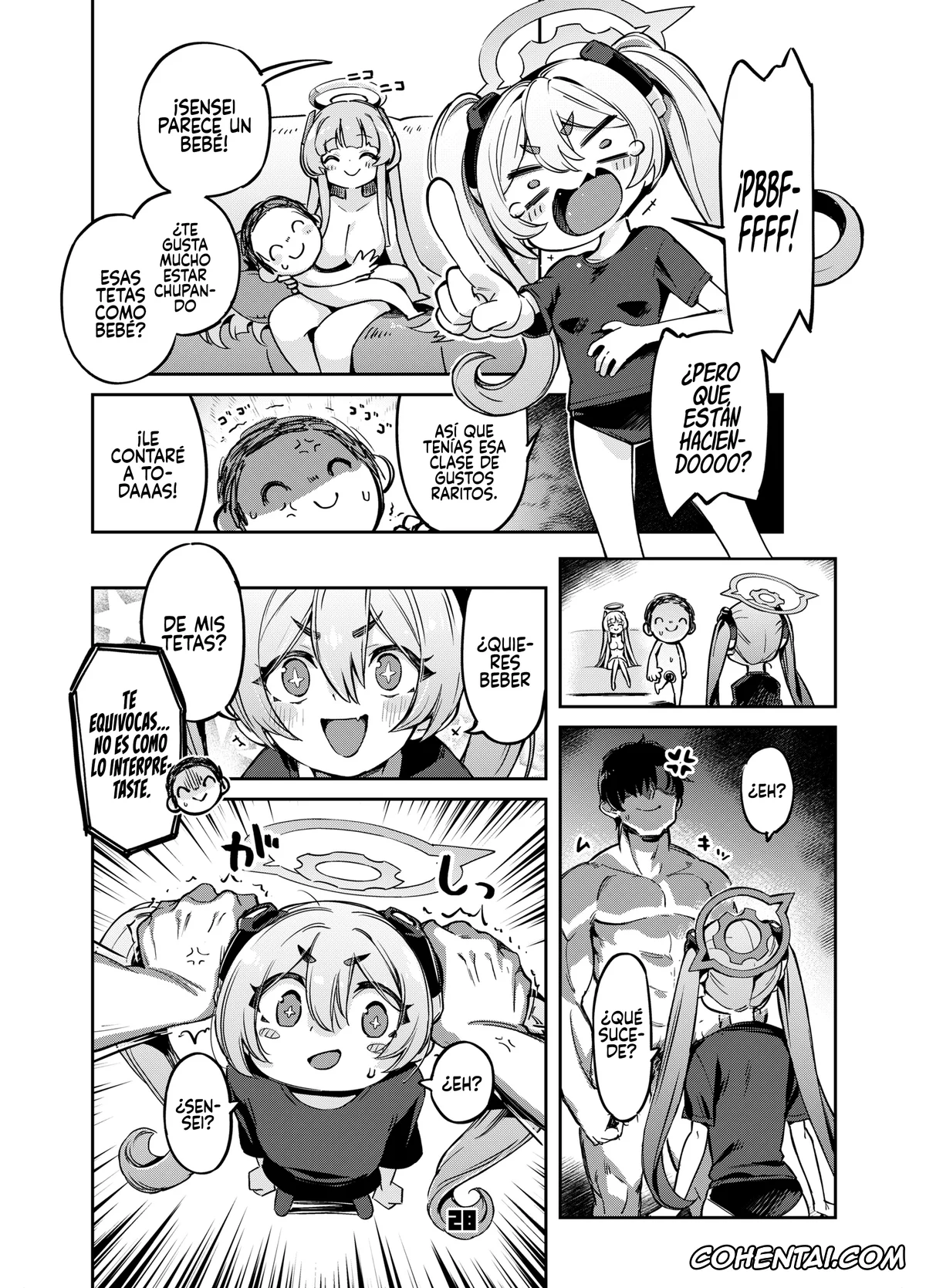 Blue Archive hentai, Koyuki Kurosaki hentai, Noa Ushio hentai, Sensei hentai, Sensei? Yuuka-chan ni wa Naisho desu yo (Blue Archive), pagina 27