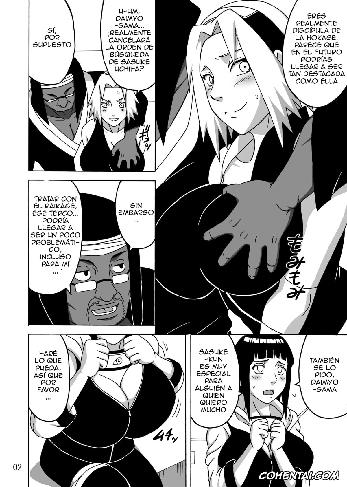 NARUTO hentai, Hinata Hyuga hentai, Sakura Haruno hentai, SakuHina Inninden (NARUTO), pagina 3