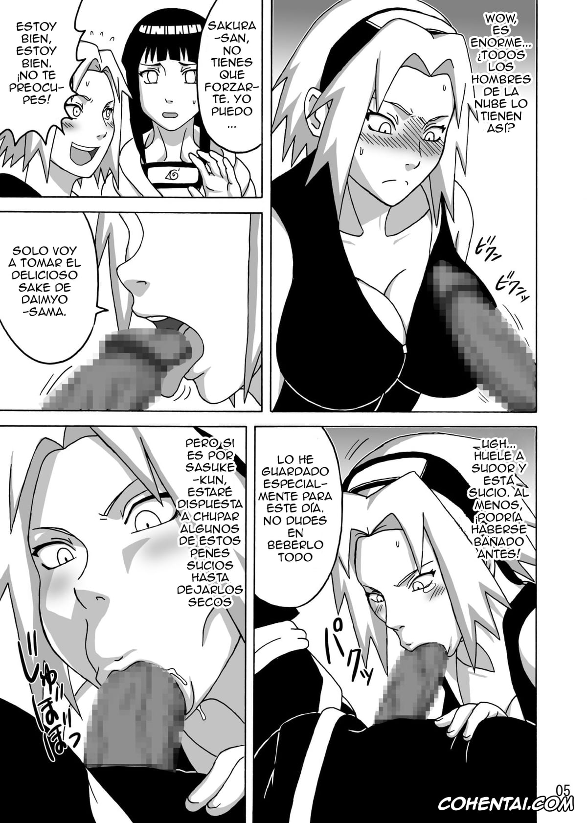 NARUTO hentai, Hinata Hyuga hentai, Sakura Haruno hentai, SakuHina Inninden (NARUTO), pagina 6