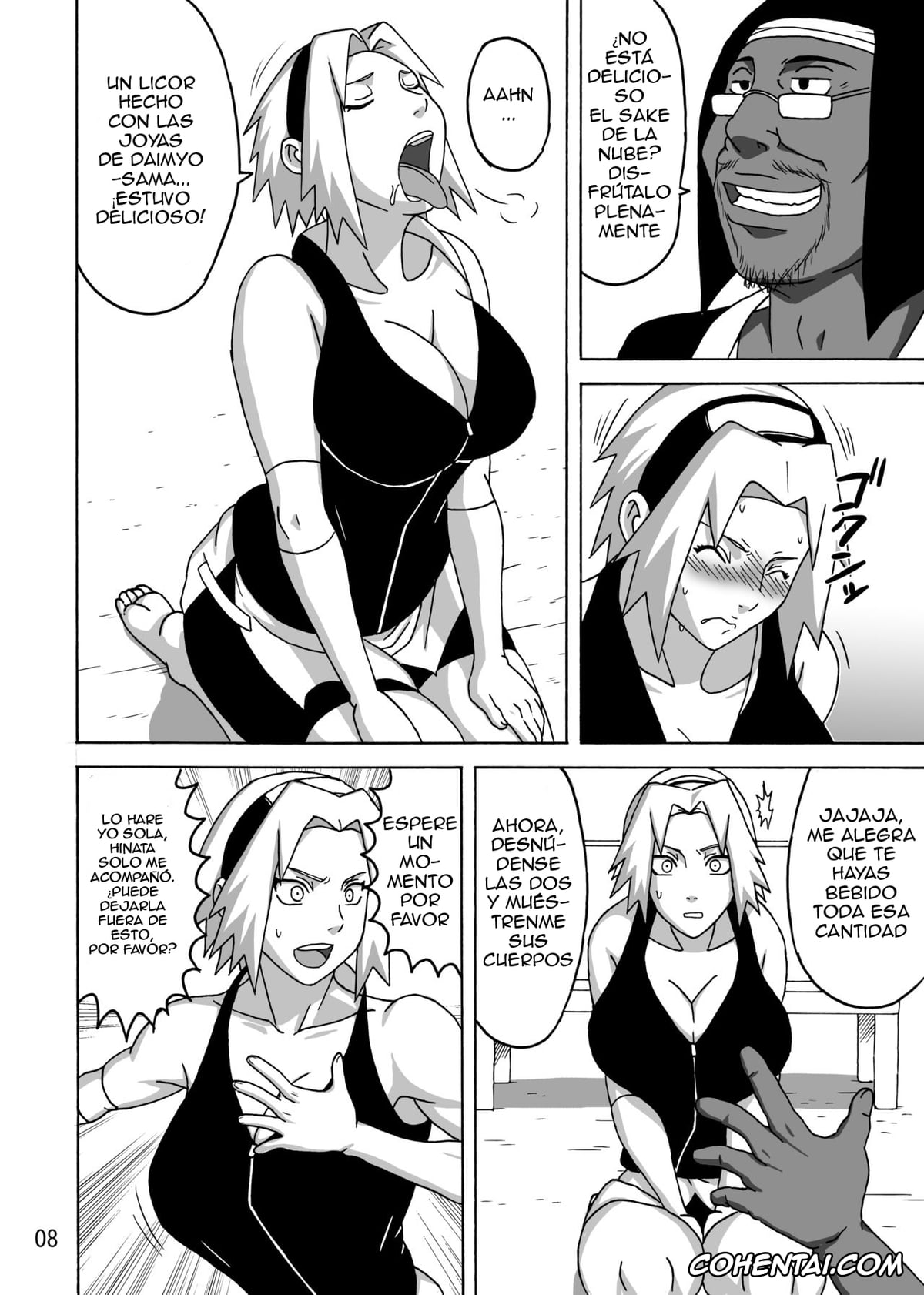NARUTO hentai, Hinata Hyuga hentai, Sakura Haruno hentai, SakuHina Inninden (NARUTO), pagina 9