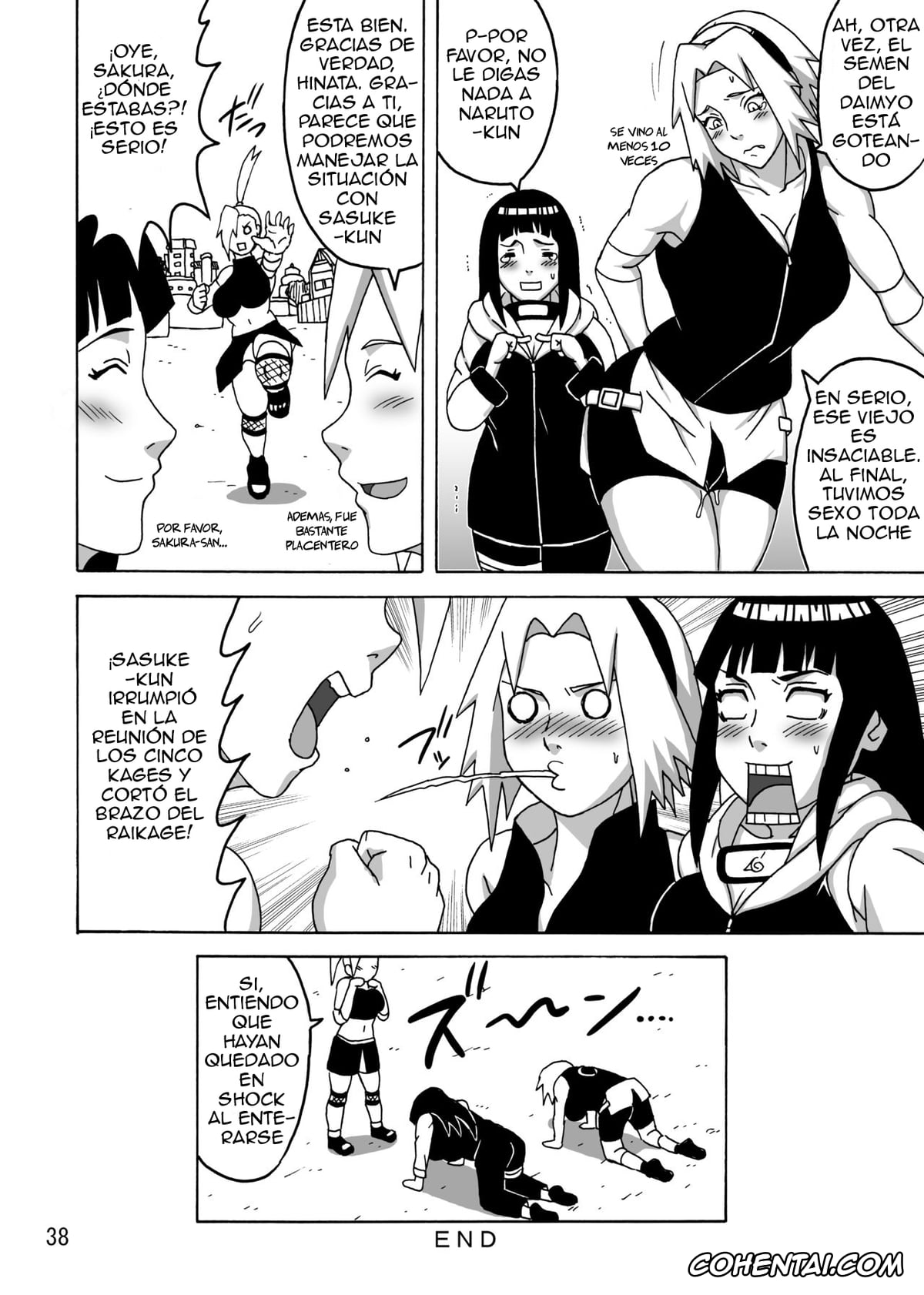 NARUTO hentai, Hinata Hyuga hentai, Sakura Haruno hentai, SakuHina Inninden (NARUTO), pagina 39