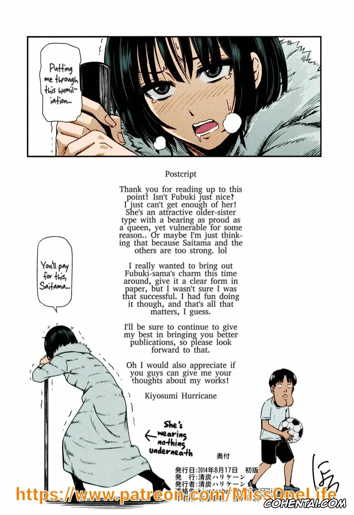 One Punch Man porno, Jigoku no Fubuki porno, Saitama porno, ONE-HURRICANE (One Punch Man), pagina 38