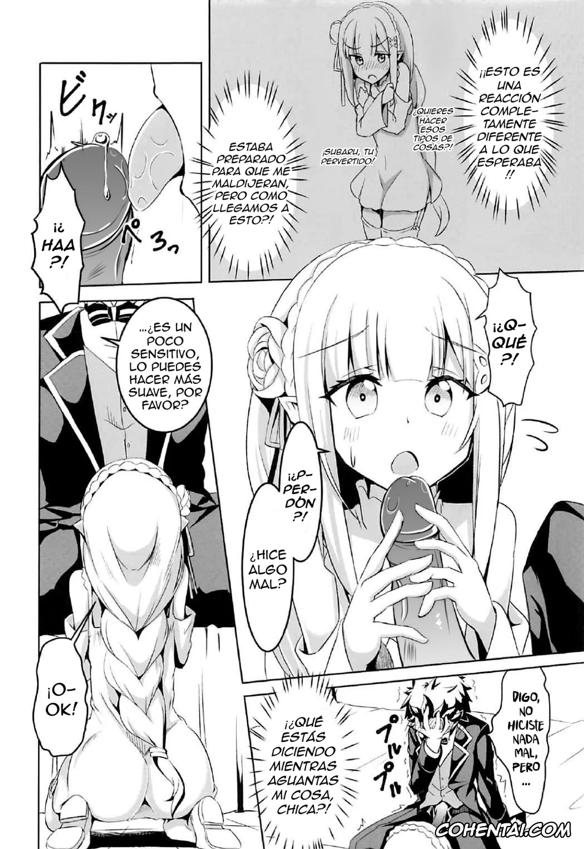 Re:Zero kara Hajimeru Isekai Seikatsu porno, Emilia porno, Subaru Natsuki porno, Uchi no Heroine Chouzetsu Choroin (Re:Zero kara Hajimeru Isekai Seikatsu), pagina 5