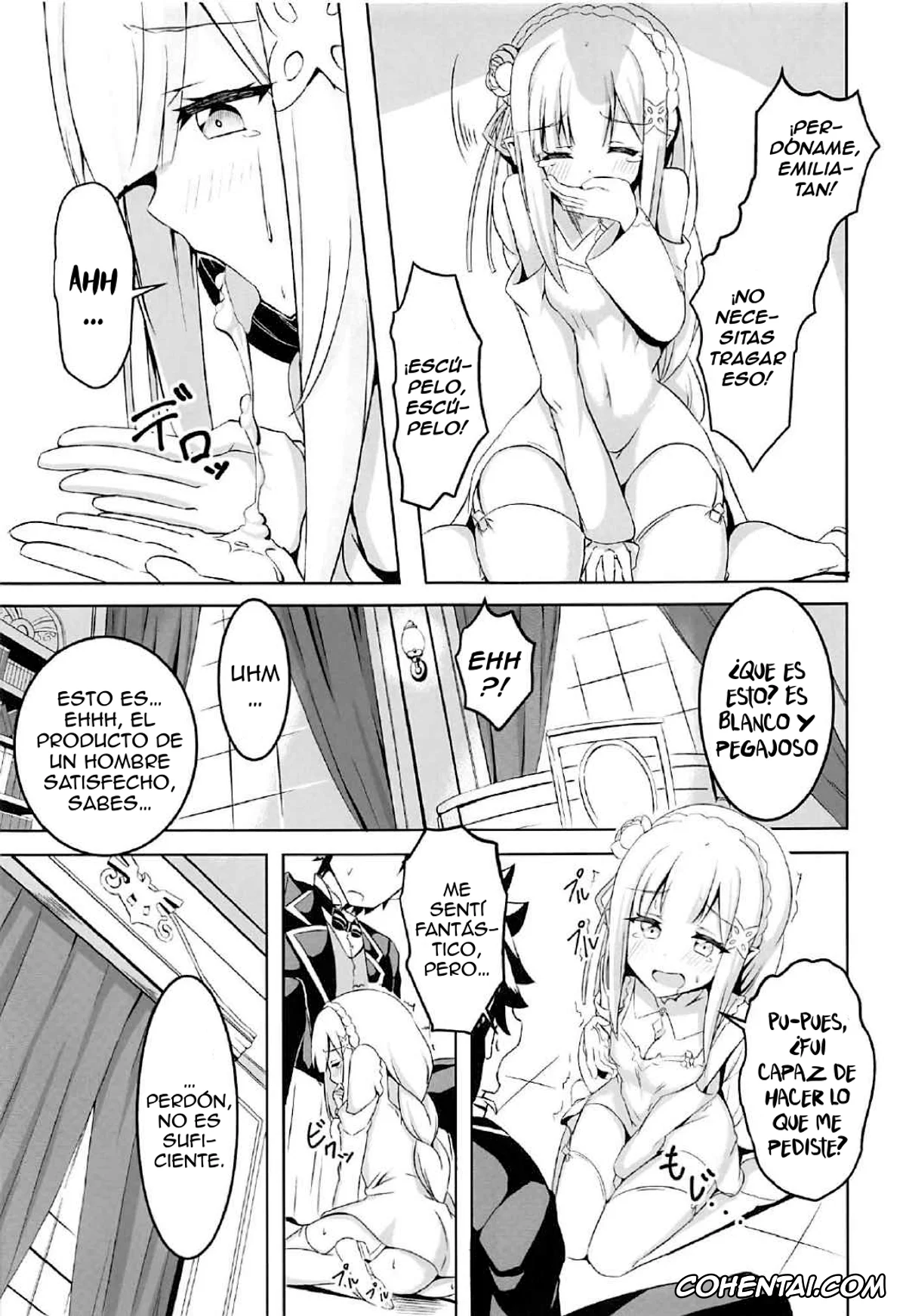 Re:Zero kara Hajimeru Isekai Seikatsu porno, Emilia porno, Subaru Natsuki porno, Uchi no Heroine Chouzetsu Choroin (Re:Zero kara Hajimeru Isekai Seikatsu), pagina 8