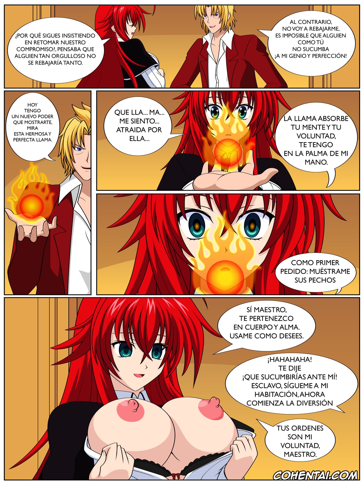 Highschool DxD xxx, Akeno Himejima xxx, Asia Argento xxx, Rias Gremory xxx, Riser Phoenix xxx, DxD Comission for Masta (Highschool DxD), pagina 1