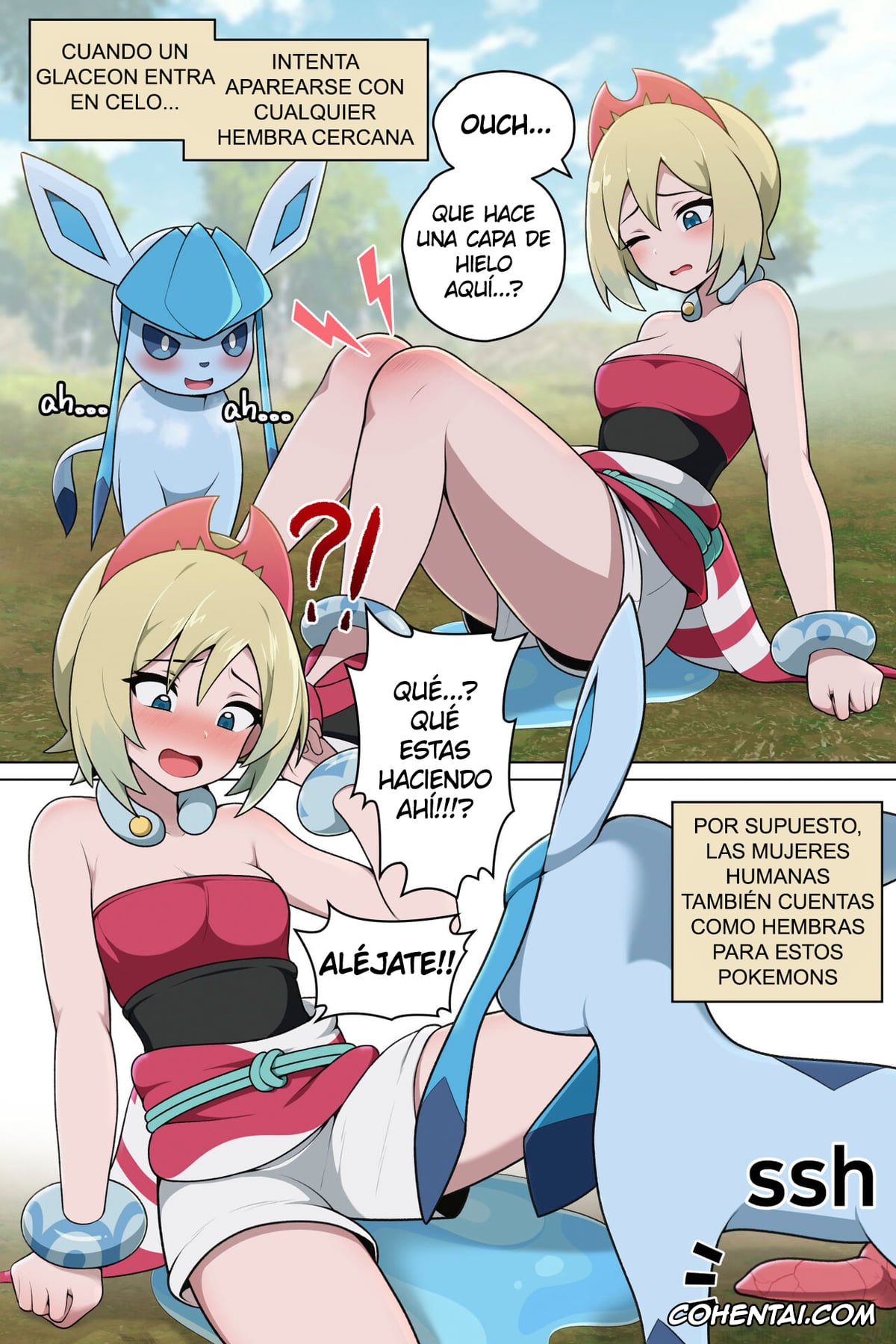Pokemon | Pocket Monsters xxx, Glaceon xxx, Irida xxx, How to manage estrus (Pokémon), pagina 1
