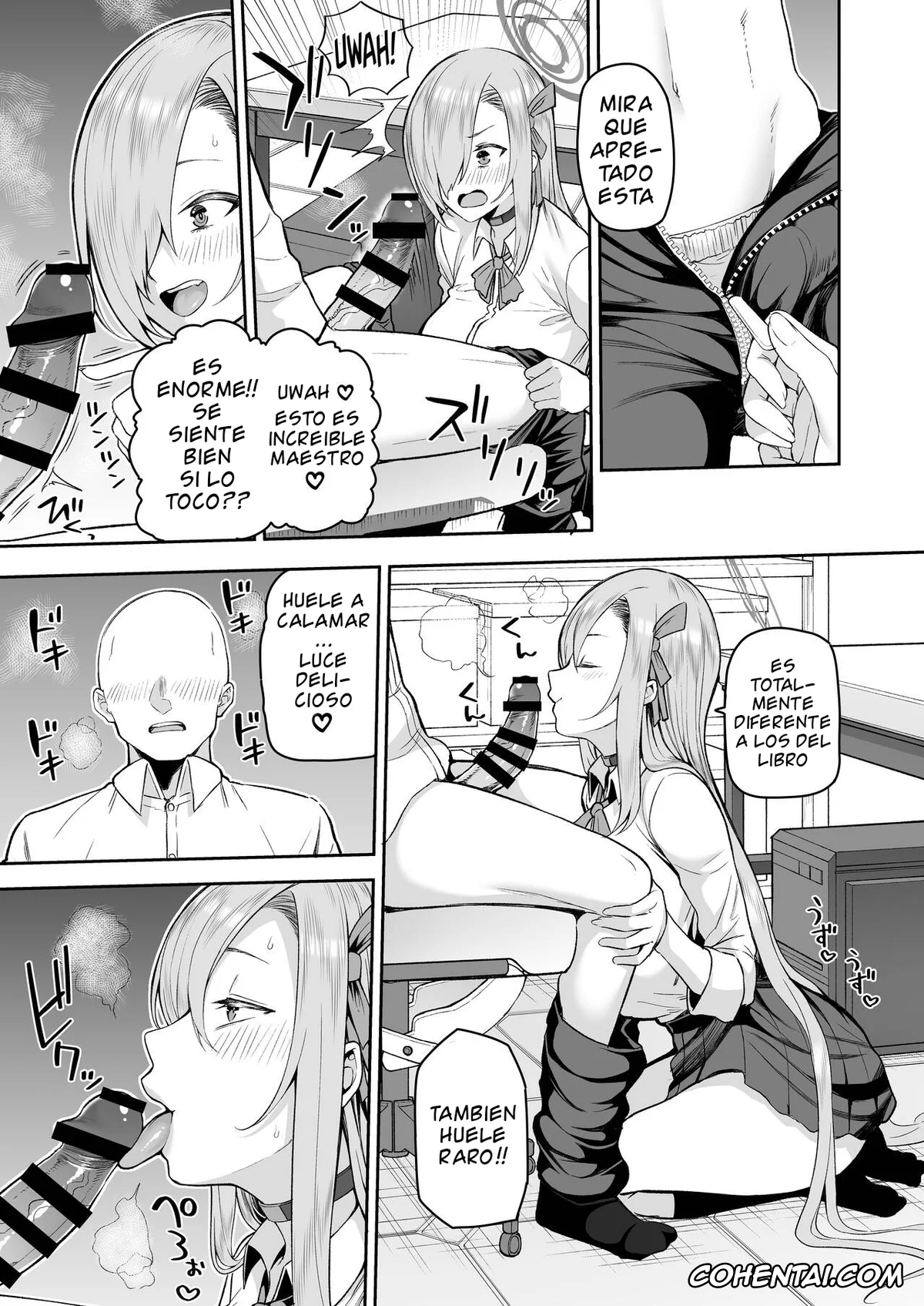 Blue Archive hentai, Asuna Ichinose hentai, Sensei hentai, Oshiete (Blue Archive), pagina 6