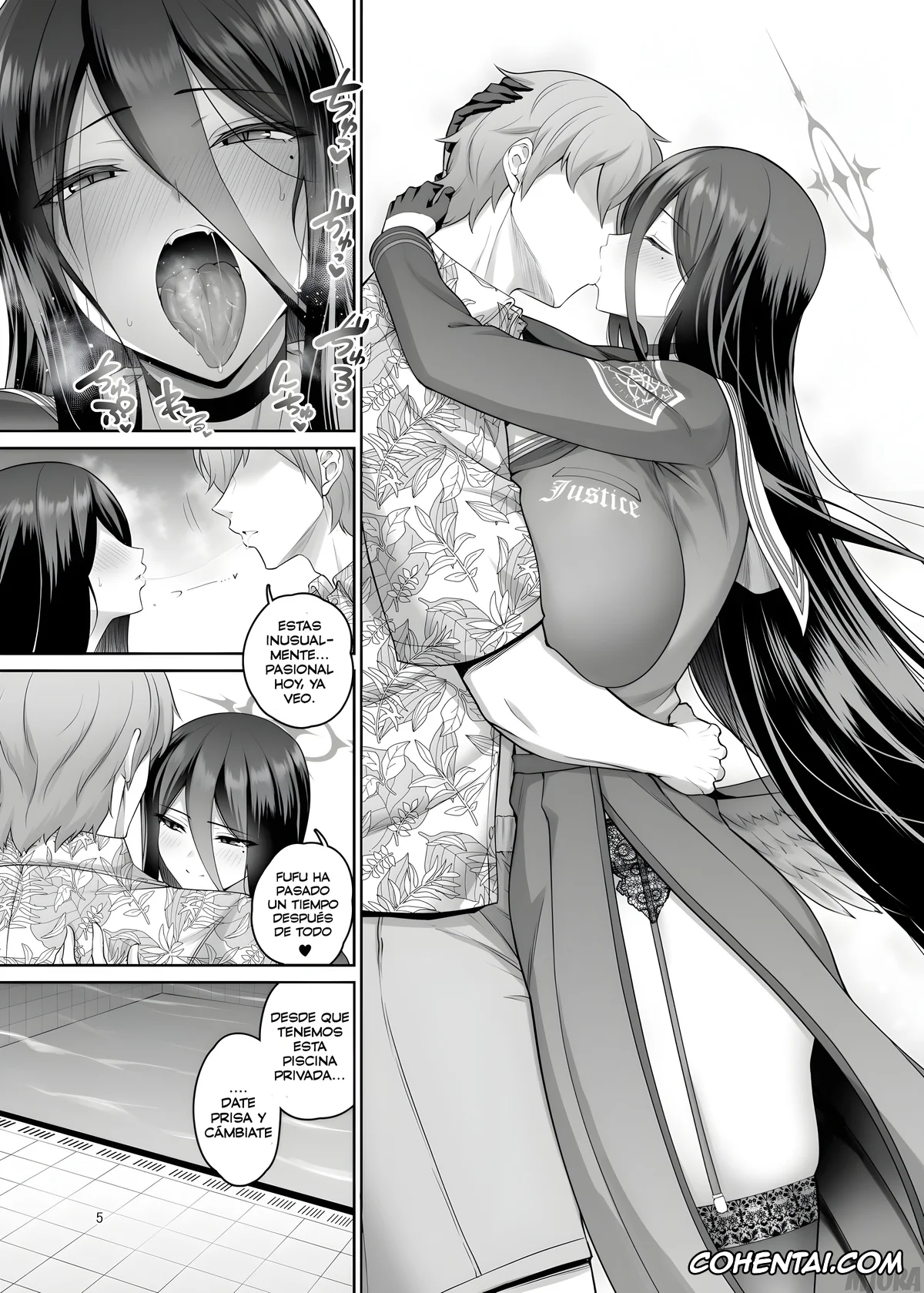 Blue Archive xxx, Hasumi Hanekawa xxx, Sensei xxx, Mikkai Poolside (Blue Archive), pagina 4