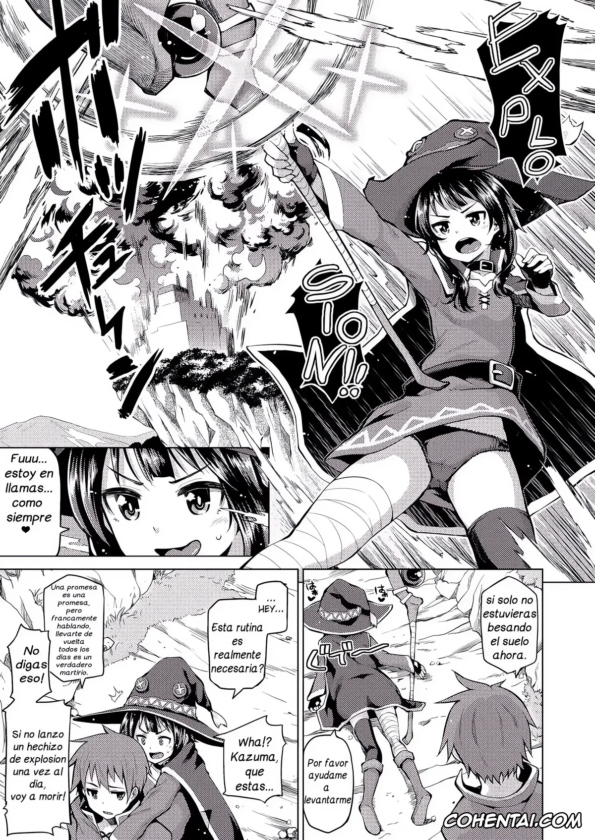 Kono Subarashii Sekai ni Syukufuku o! hentai, Kazuma Satou hentai, Megumin hentai, Kono Bakuretsu Musume ni Ecstasy o! (Kono Subarashii Sekai ni Syukufuku o!, pagina 3