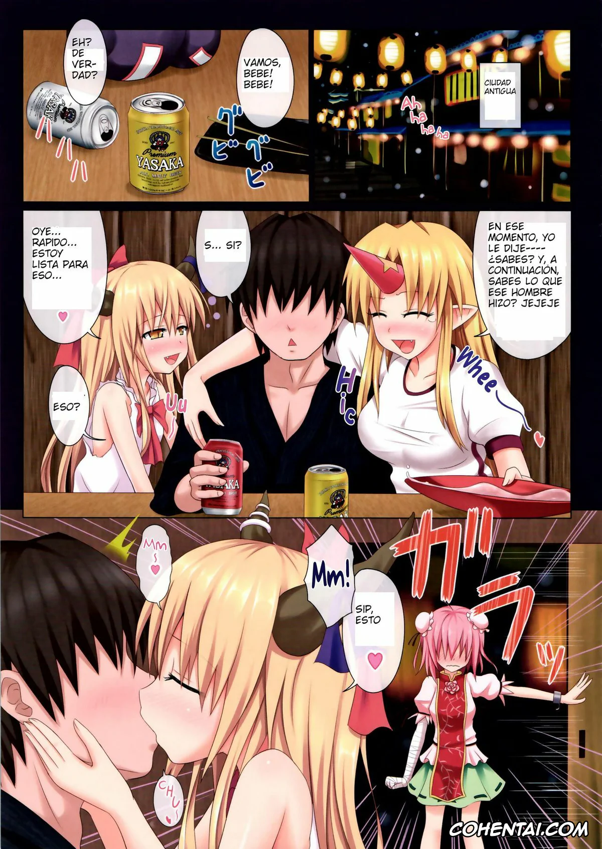 Touhou Project porno, Kasen Ibara porno, Suika Ibuki porno, Yuugi Hoshiguma porno, Gensoukyou Rakuenka Keikaku 02 (Touhou Project), pagina 2