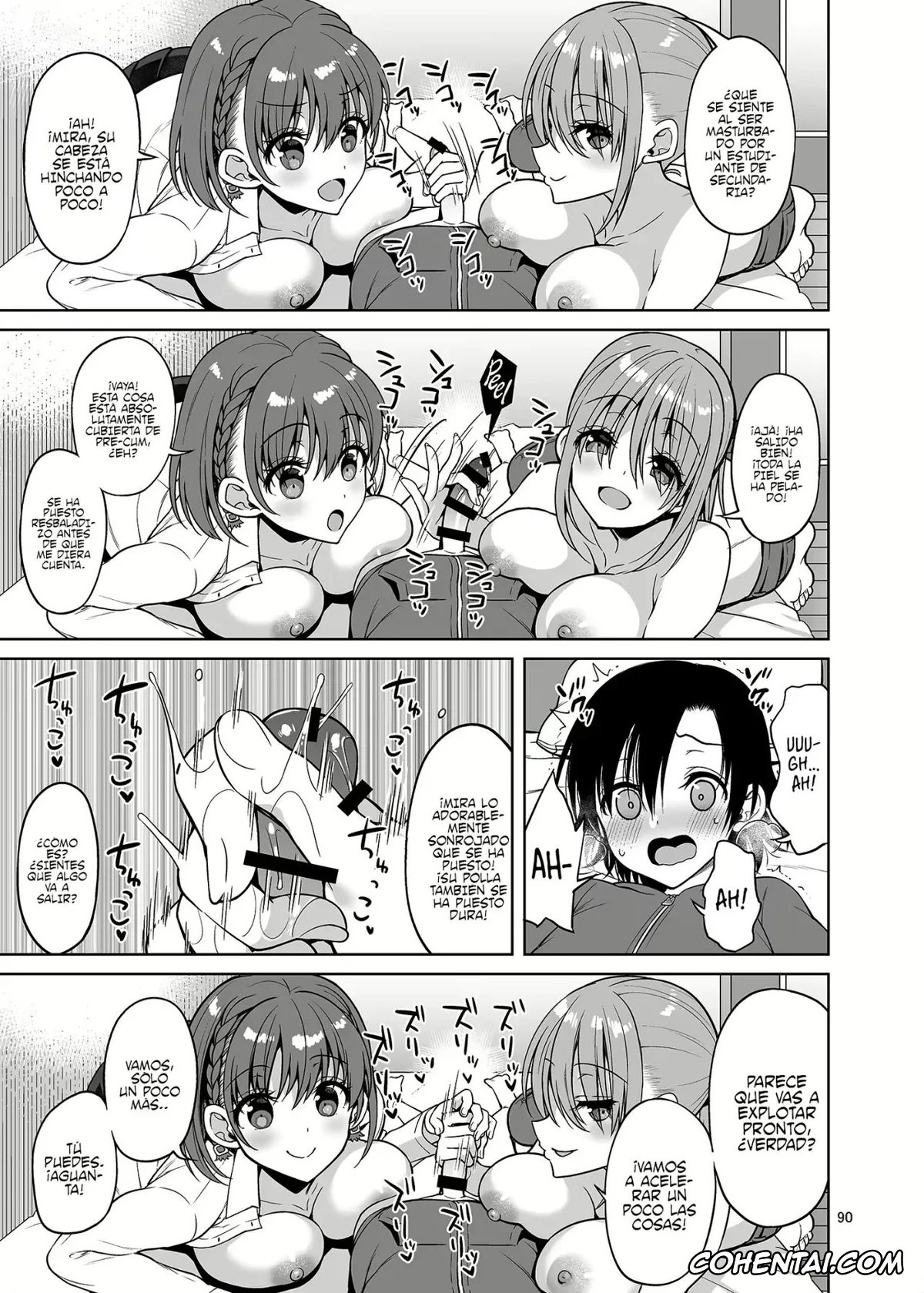 Getsuyoubi no Tawawa porno, Ai-Chan porno, Maegami-chan porno, Tawawa na Anoko-tachi (Onii-san Mitemasu ka? Ima kara Doutei Chinpo o Tabete Sukebe ni Nachaimasu) (Getsuyoubi no Tawawa), pagina 8