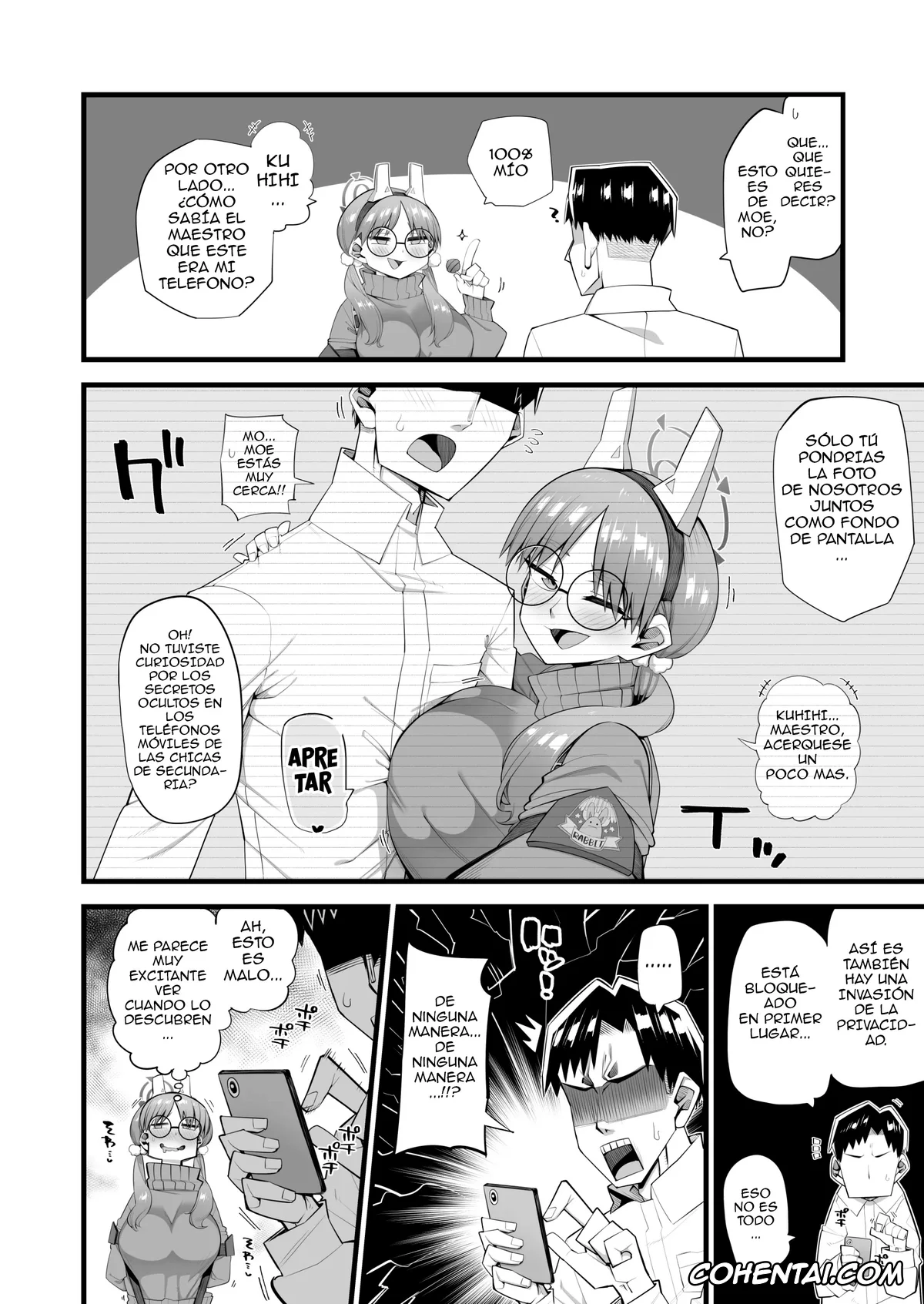 Blue Archive hentai, Moe Kazekura hentai, Sensei hentai, Moe wa Sensei de Hametsu shitai (Blue Archive), pagina 3