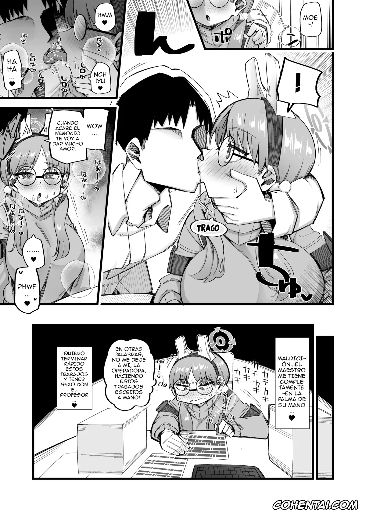 Blue Archive porno, Moe Kazekura porno, Sensei porno, Moe wa Sensei de Hametsu shitai 2 (Blue Archive), pagina 8