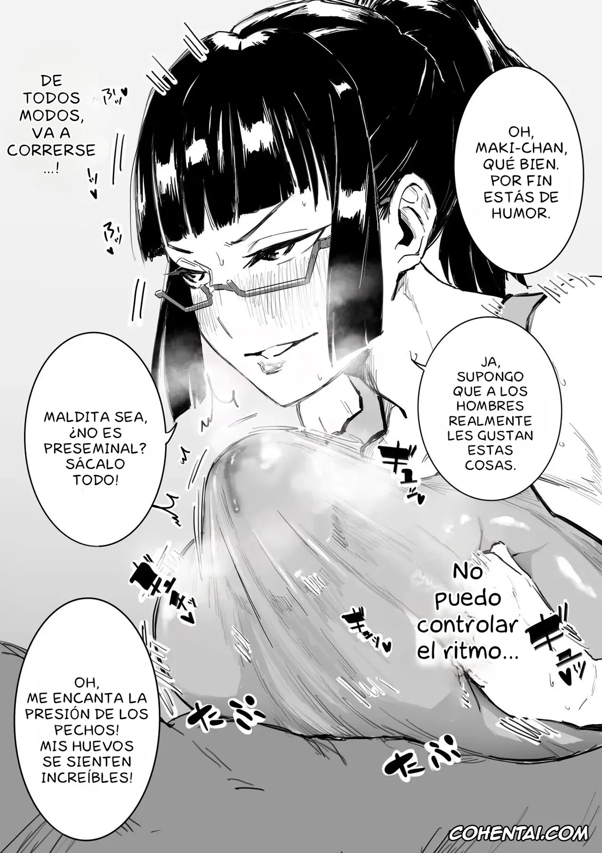 Jujutsu Kaisen hentai, Maki Zenin hentai, Kouhai no Tame ni Hitohadanuida Zenin Maki ga Onaho Ochi Suru Dake (Jujutsu Kaisen), pagina 3