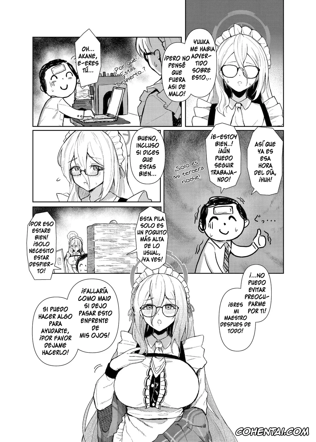 Blue Archive hentai, Akane Murokasa hentai, Sensei hentai, Akane ni Iyasarete Mimasen ka? (Blue Archive), pagina 3