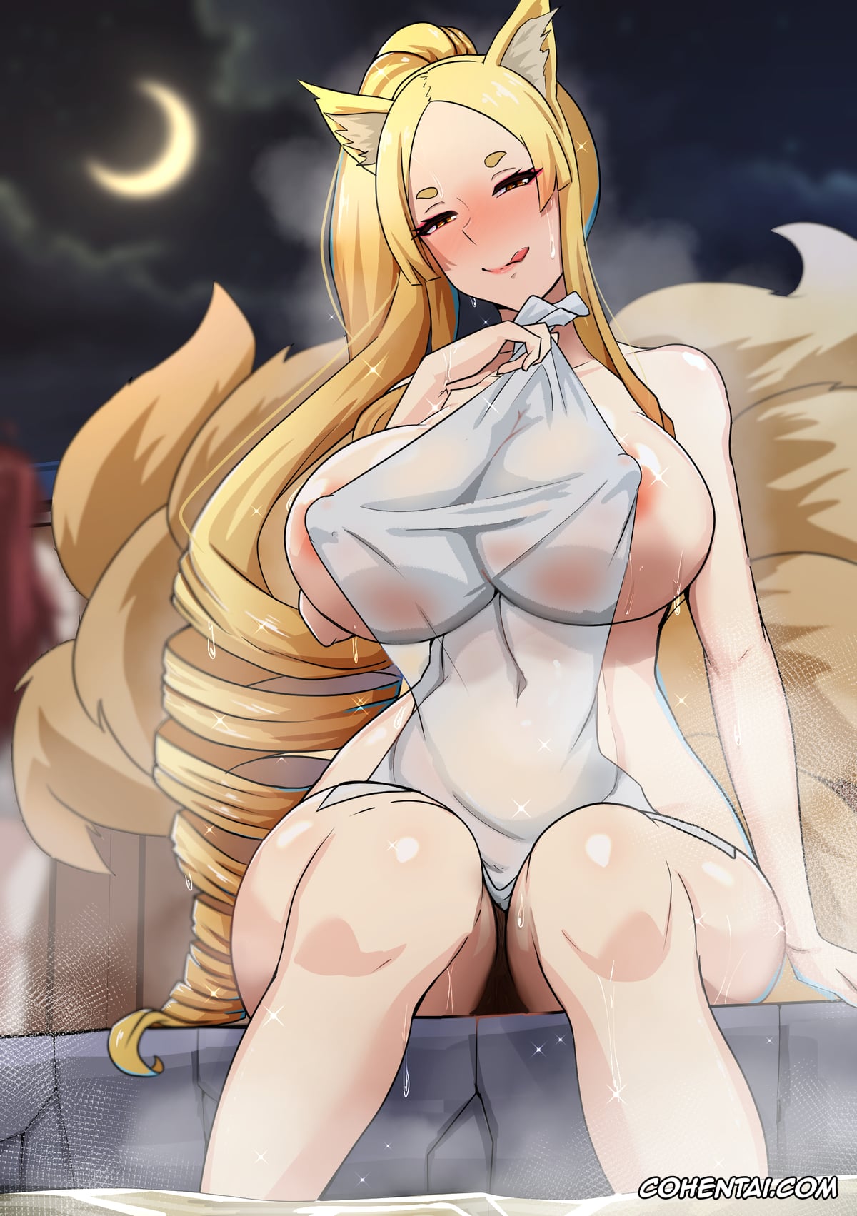 Highschool DxD porno, Issei Hyoudou porno, Rias Gremory porno, Yasaka porno, B-Trayal 47 Yasaka (High School DxD), pagina 2