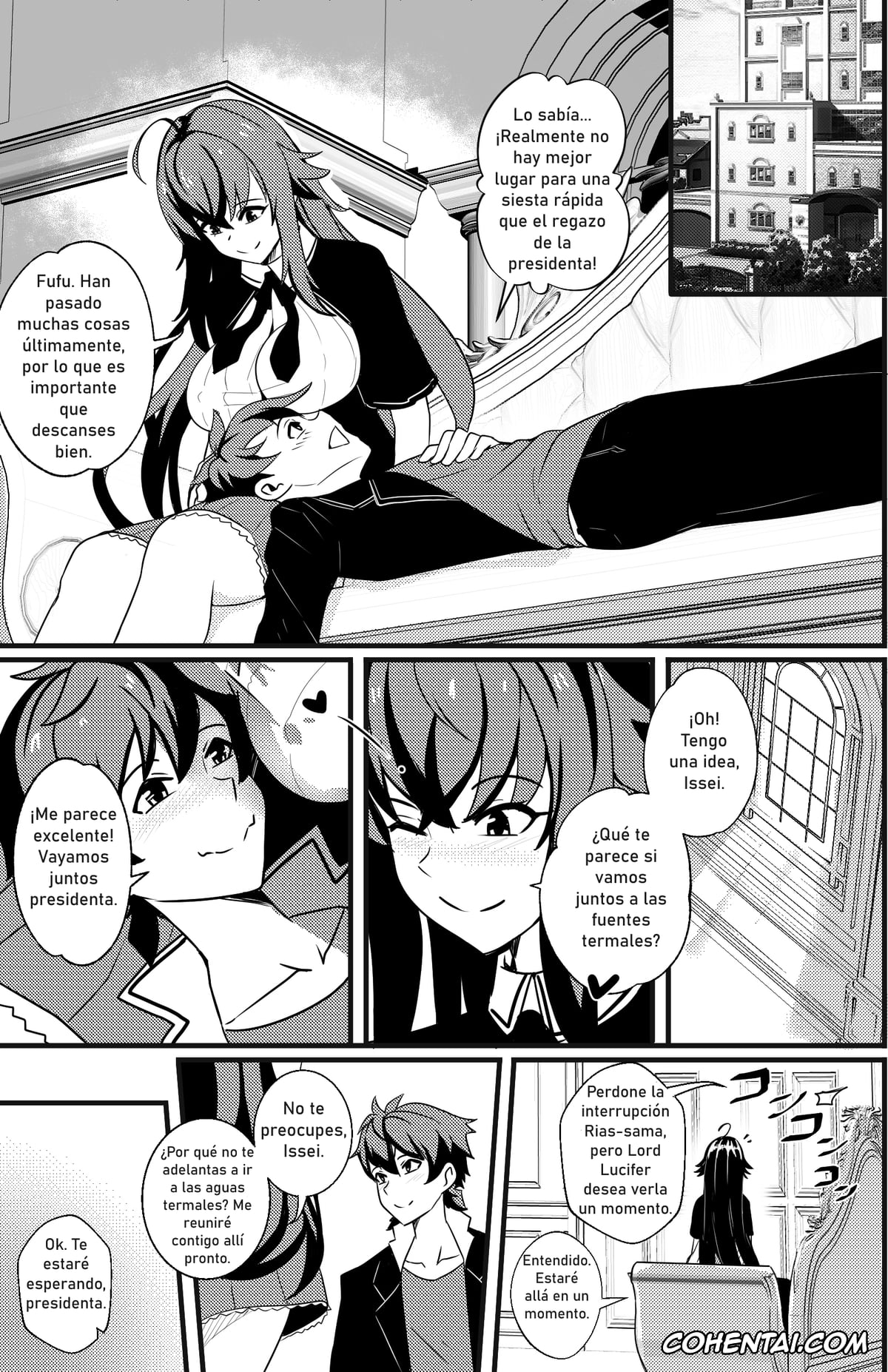 Highschool DxD porno, Issei Hyoudou porno, Rias Gremory porno, Yasaka porno, B-Trayal 47 Yasaka (High School DxD), pagina 5