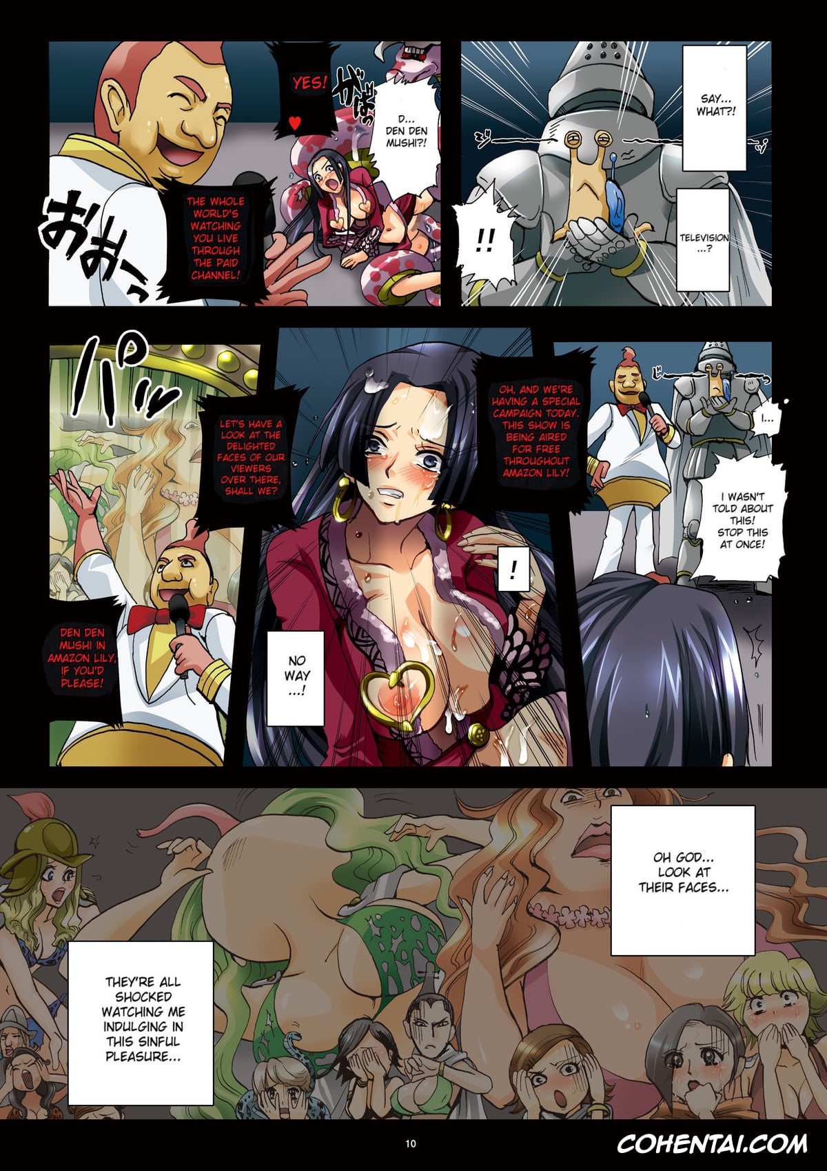 One Piece xxx, Boa Hancock xxx, Dorei Jotei Jakan Manaita Strip SHOW! (One Piece), pagina 10