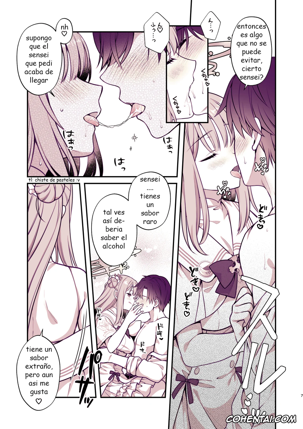 Blue Archive hentai, Mika Misono hentai, Sensei hentai, Mika to Himitsu no Teatime (Blue Archive), pagina 6