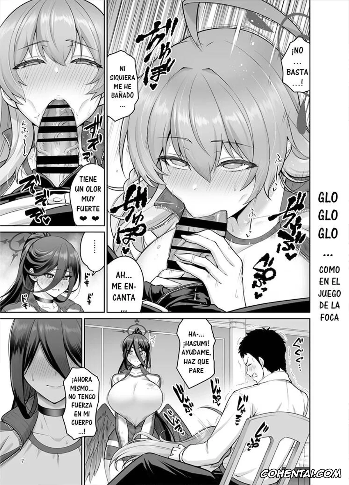 Blue Archive hentai, Hanako Urawa hentai, Hasumi Hanekawa hentai, Sensei hentai, Chichi no Ongaeshi (Blue Archive), pagina 6