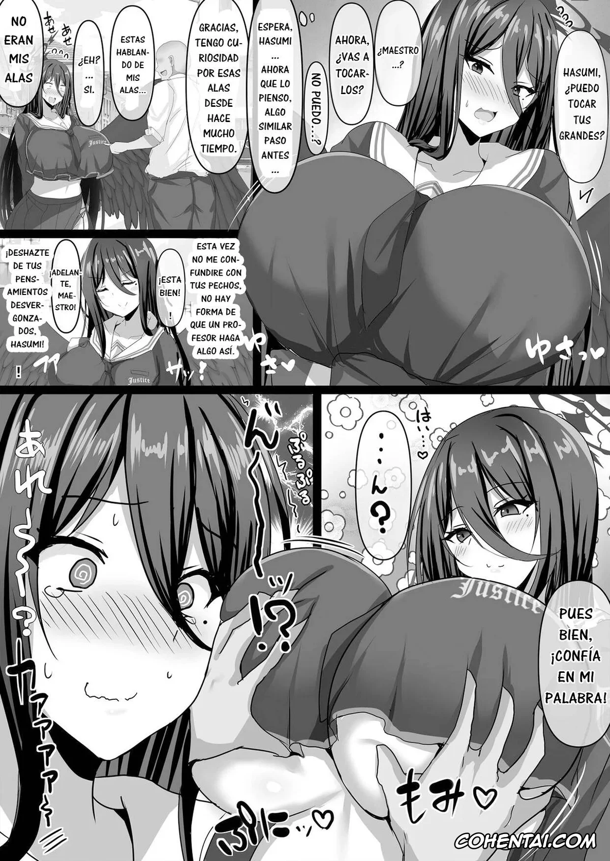 Blue Archive xxx, Hasumi Hanekawa xxx, Sensei xxx, Koubi (massage) Suru zo! Hasumi! (Blue Archive), pagina 4