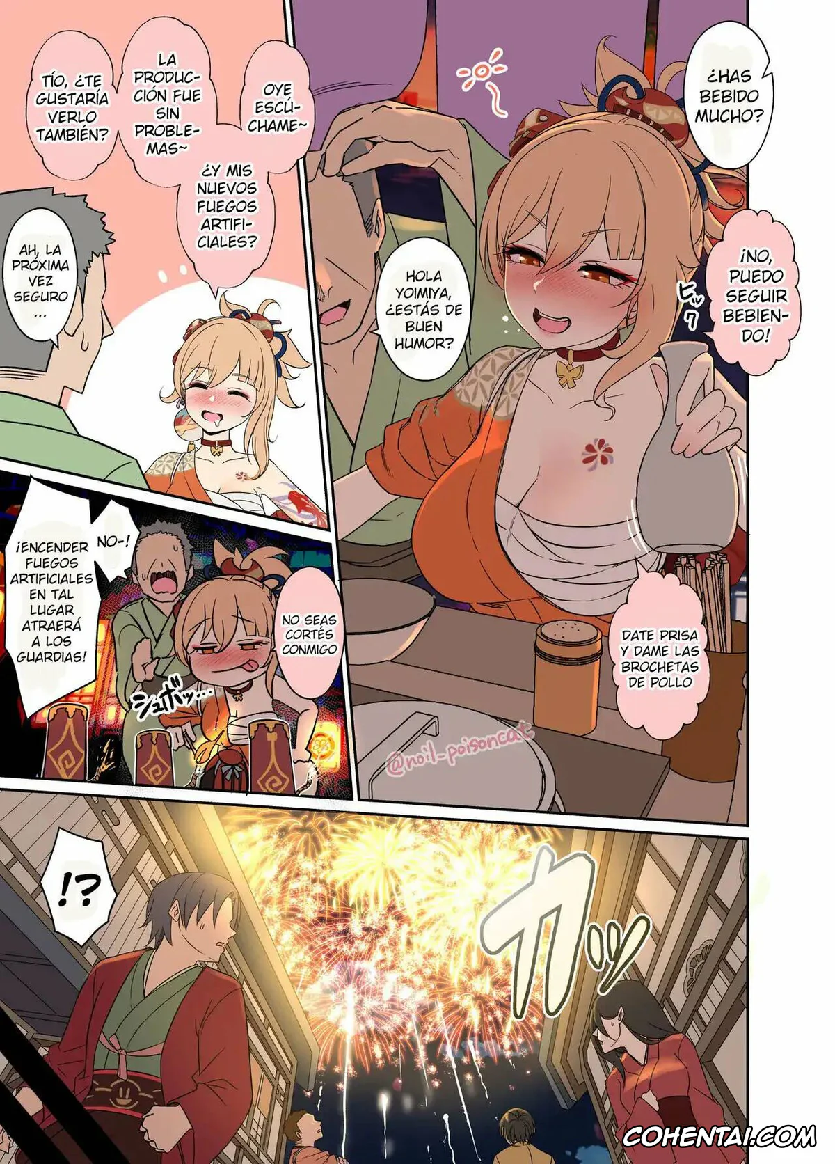 Genshin Impact porno, Yoimiya Naganohara porno, Deisui Shita Yoimiya ni Warui Koto o Suru Hanashi (Genshin Impact), pagina 2