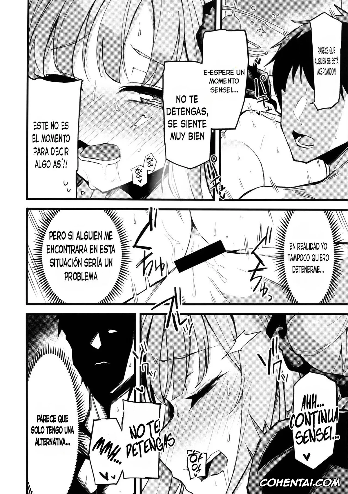 Blue Archive hentai, Mika Misono hentai, Sensei hentai, Mika, Koe Osaete. (Blue Archive), pagina 15