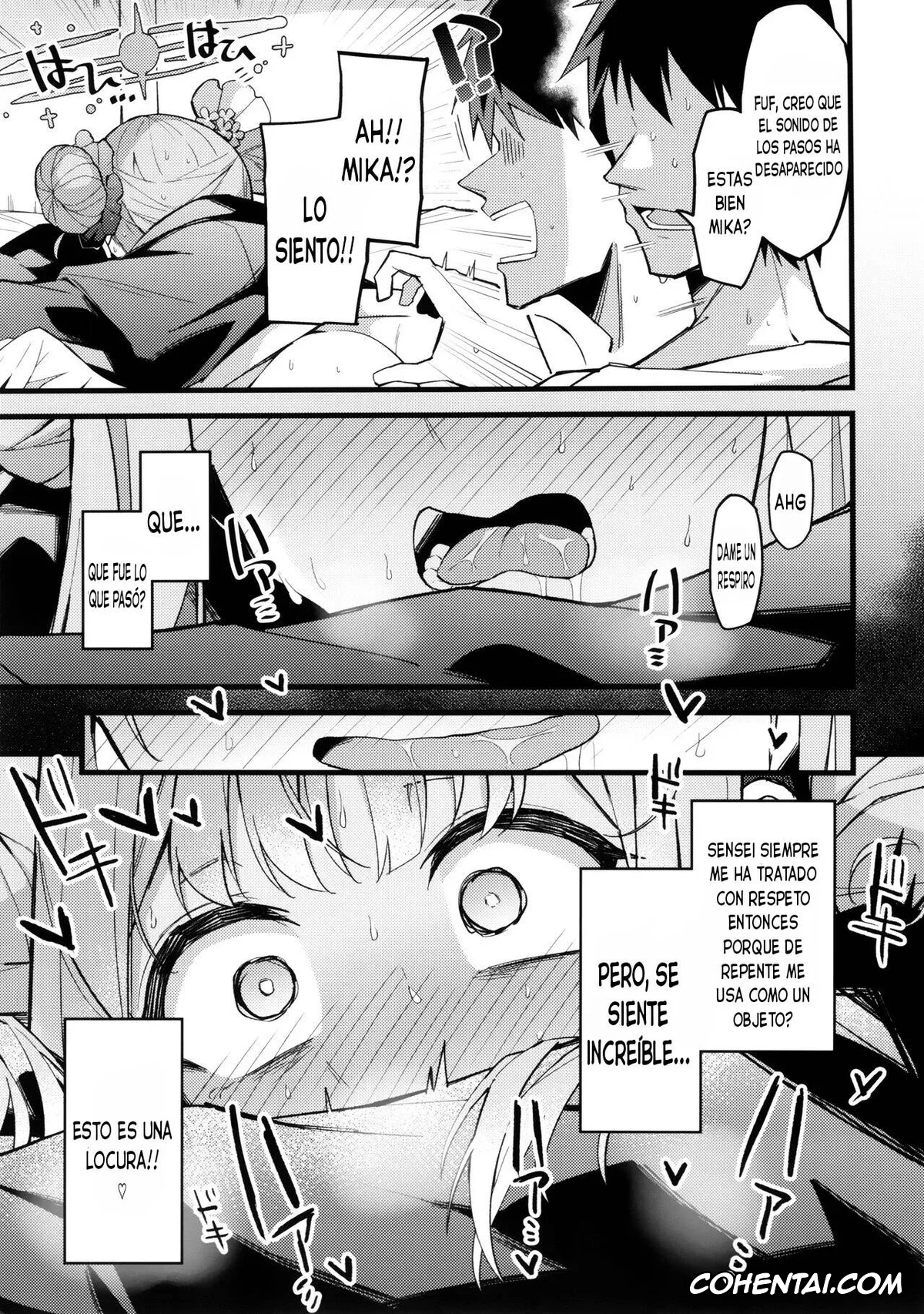 Blue Archive hentai, Mika Misono hentai, Sensei hentai, Mika, Koe Osaete. (Blue Archive), pagina 18