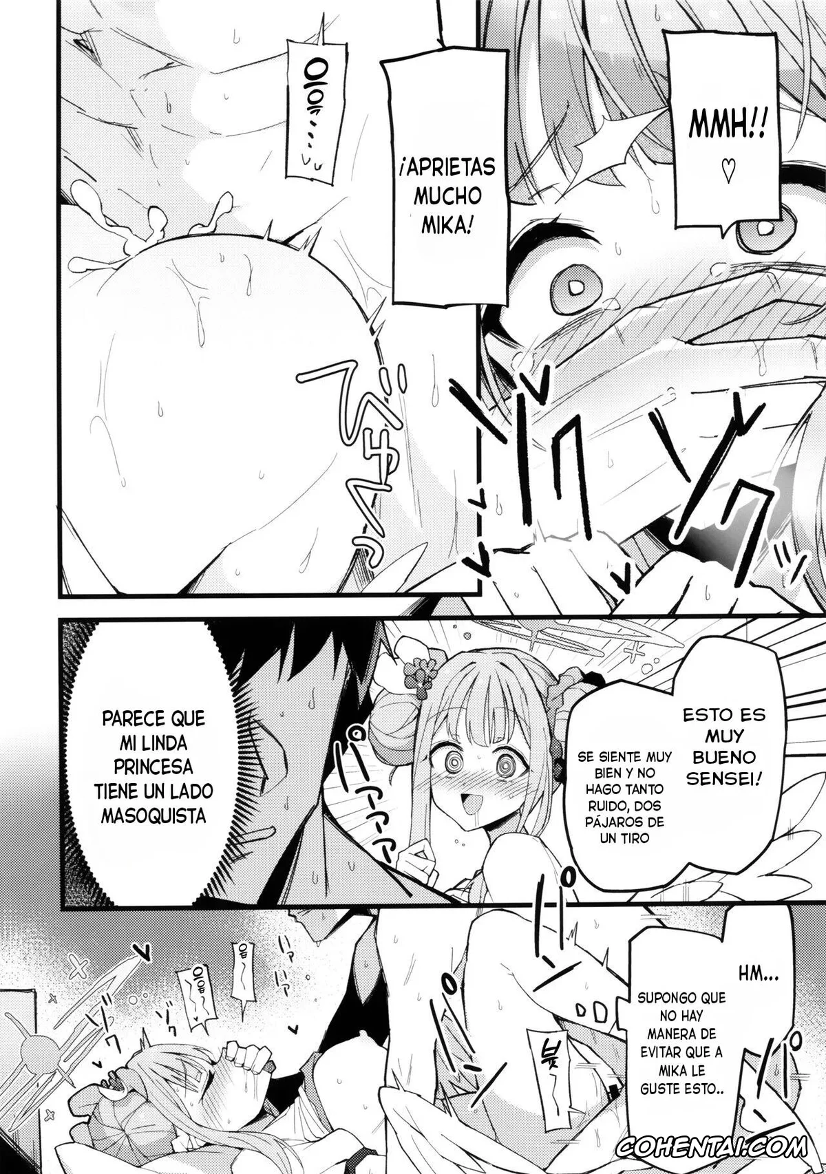 Blue Archive hentai, Mika Misono hentai, Sensei hentai, Mika, Koe Osaete. (Blue Archive), pagina 21