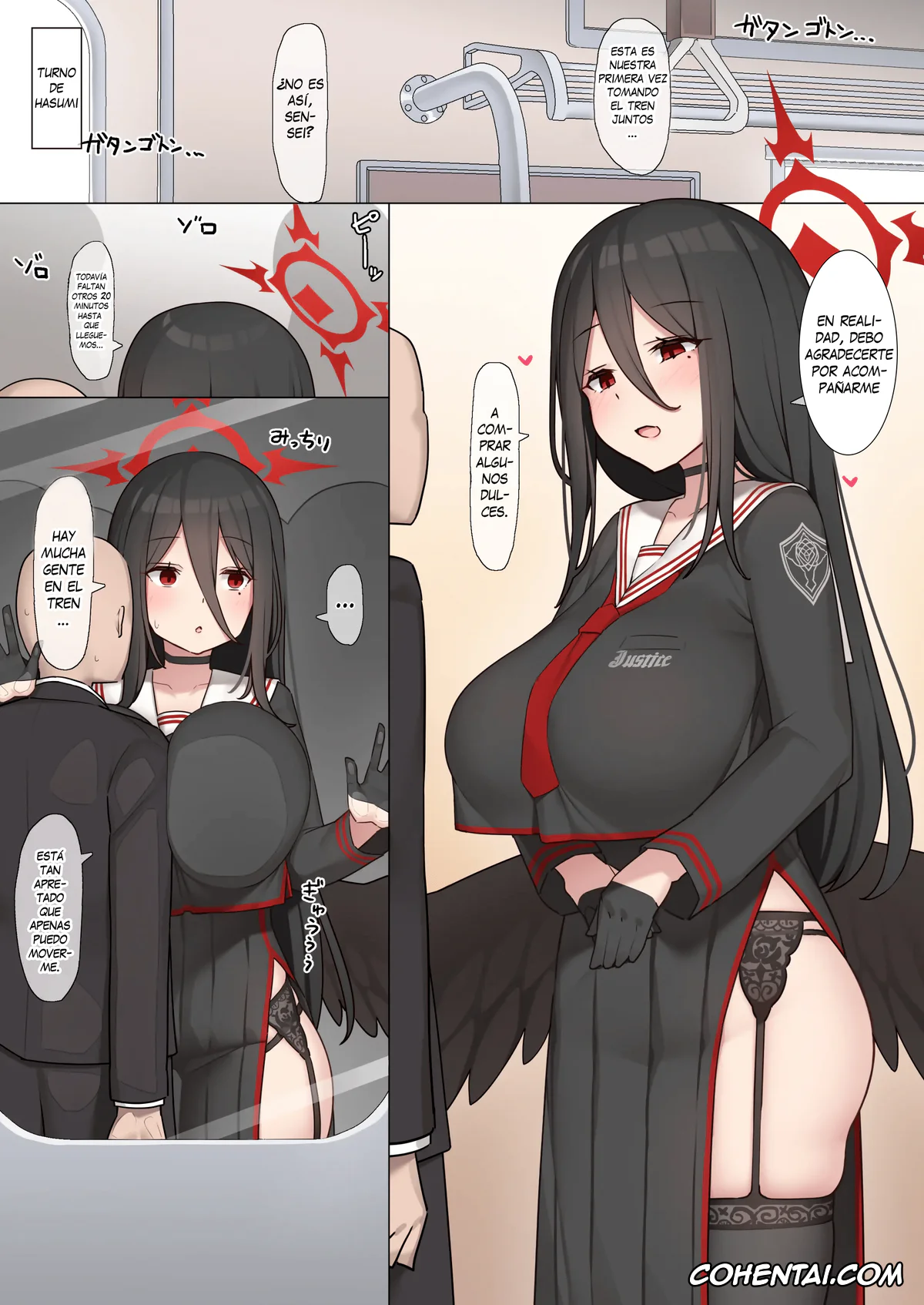 Blue Archive xxx, Ako Amau xxx, Hasumi Hanekawa xxx, Sensei xxx, Tsubaki Kasuga xxx, Schale Houshibu Katsudou Kiroku (Blue Archive), pagina 10