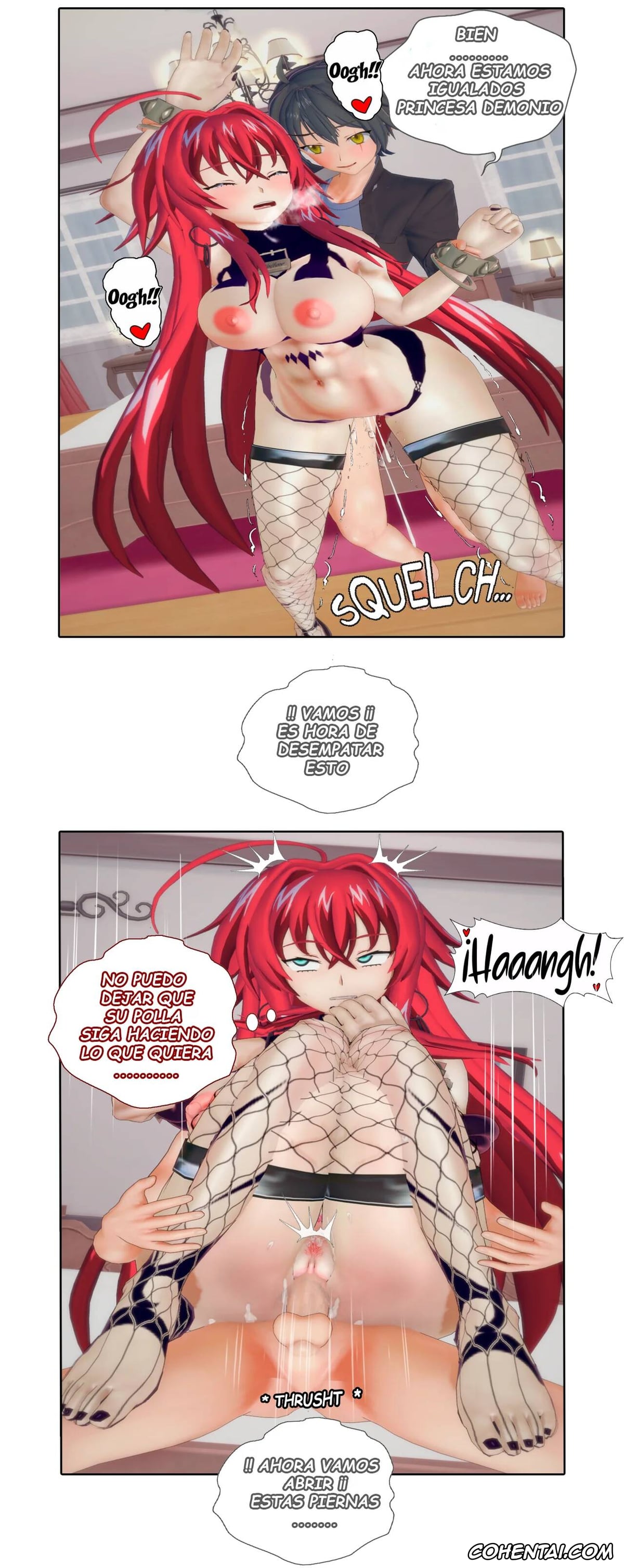 Highschool DxD porno, Rias Gremory porno, Invocación De Corridas (Highschool DxD), pagina 14