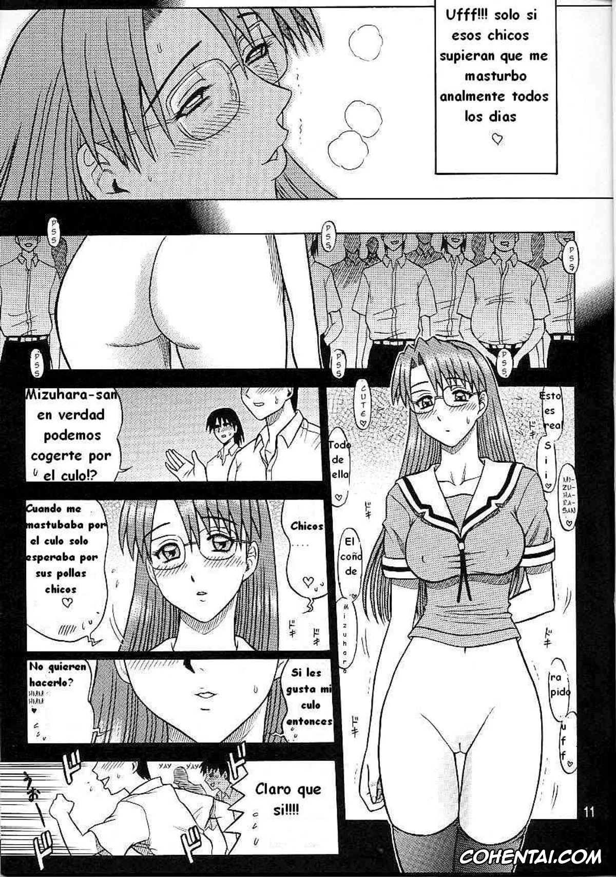 Azumanga Daioh xxx, Koyomi Mizuhara xxx, 14 Kaiten ASS Manga Daioh (Azumanga Daioh), pagina 10