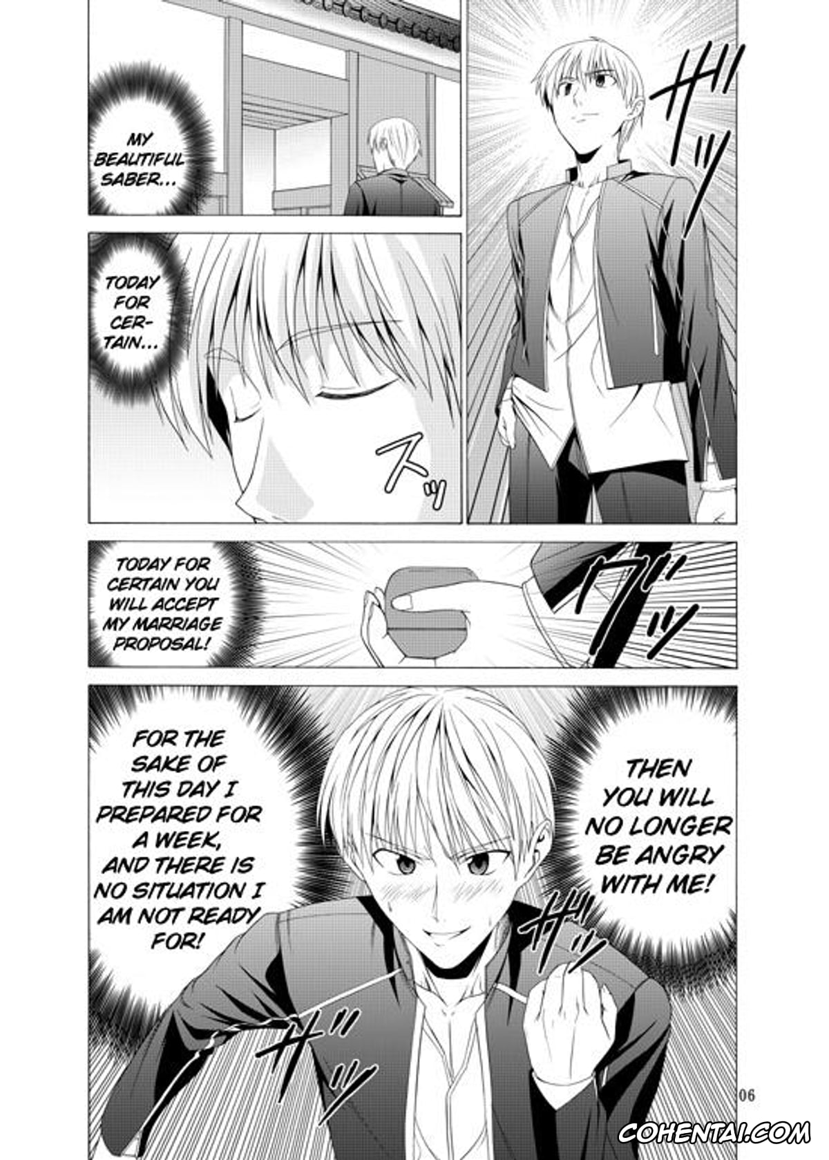 Fate/stay night hentai, Saber | Arturia Pendragon hentai, Shirou Emiya hentai, Platonic Magician H2 (Fate/stay night), pagina 3
