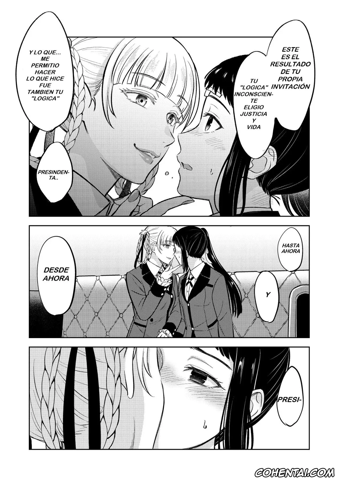 Kakegurui hentai, Kirari Momobami hentai, Sayaka Igarashi hentai, KiraSaya Manga (Kakegurui), pagina 3