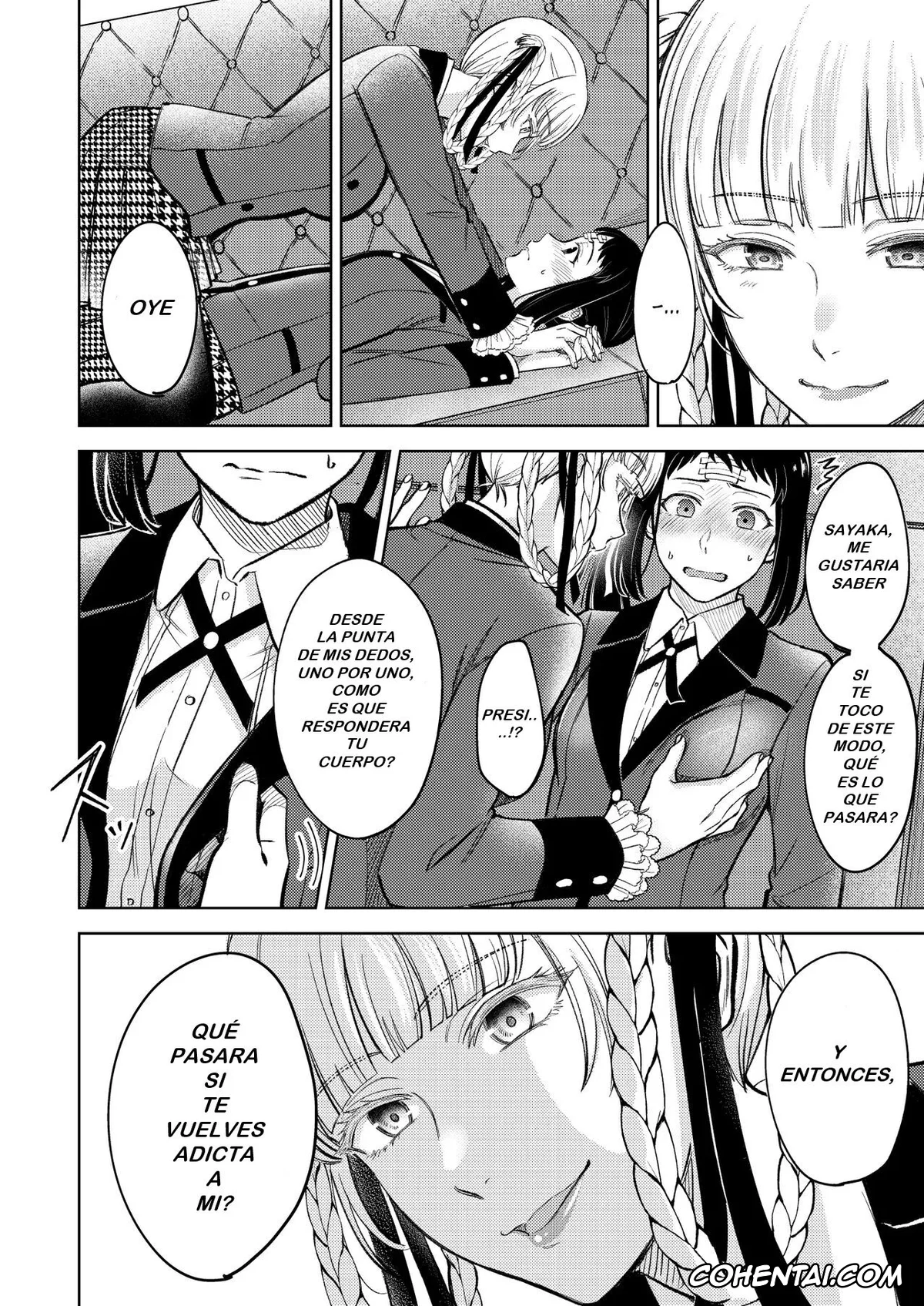 Kakegurui hentai, Kirari Momobami hentai, Sayaka Igarashi hentai, KiraSaya Manga (Kakegurui), pagina 6