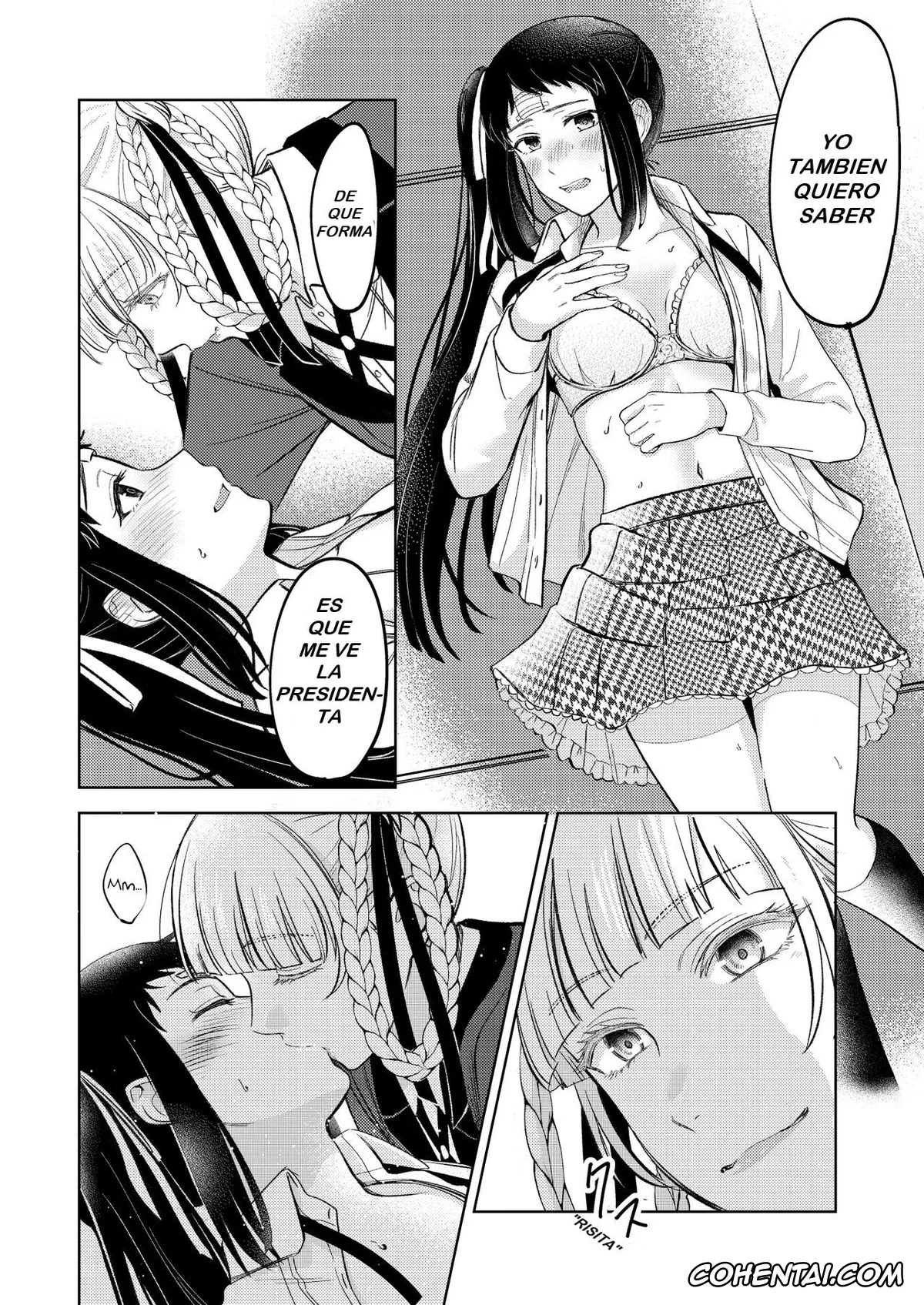 Kakegurui xxx, Kirari Momobami xxx, Sayaka Igarashi xxx, KiraSaya Manga (Kakegurui), pagina 7