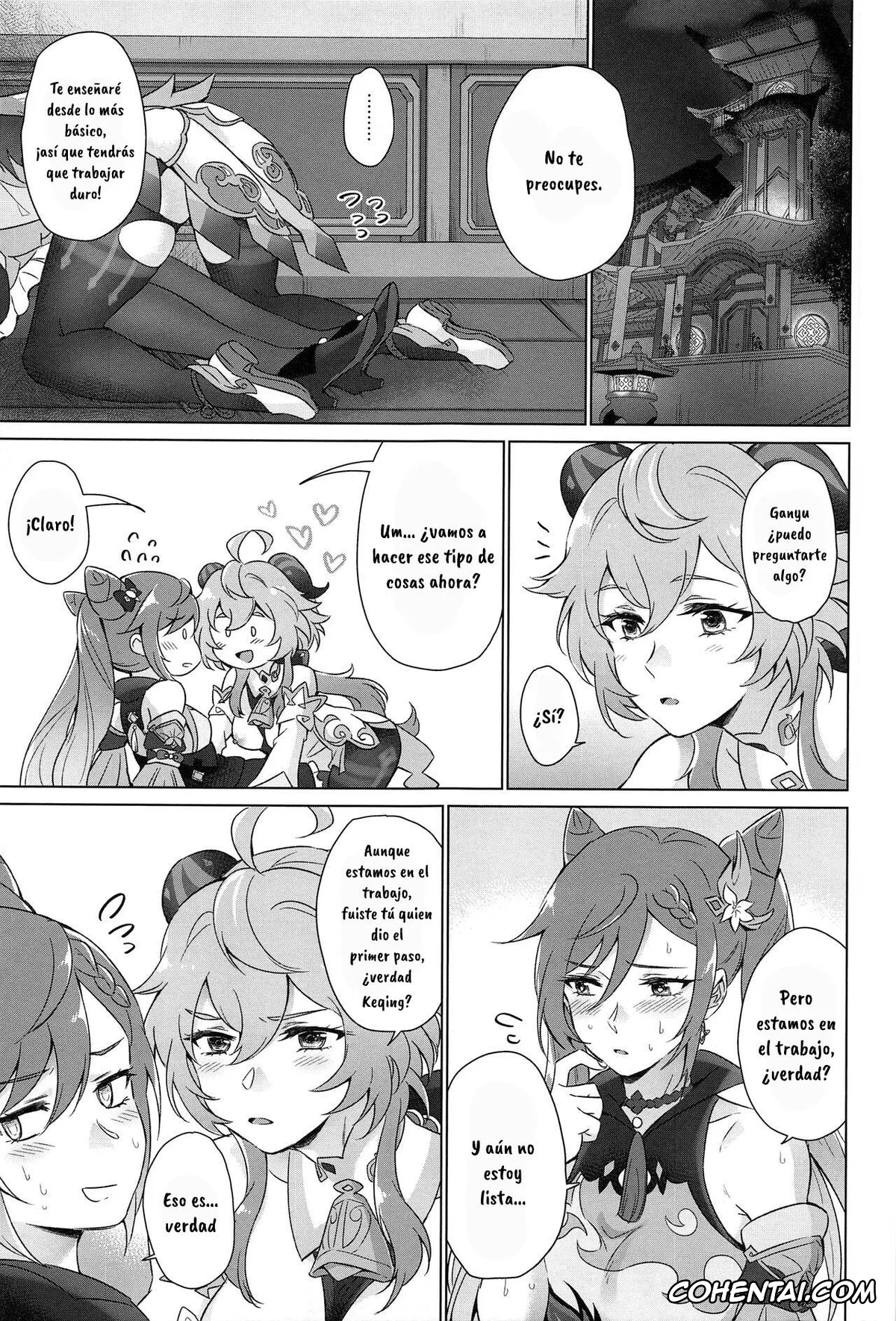 Genshin Impact hentai, Ganyu hentai, Keqing hentai, Ecchi desu yo Keqing-san! (Genshin Impact), pagina 6