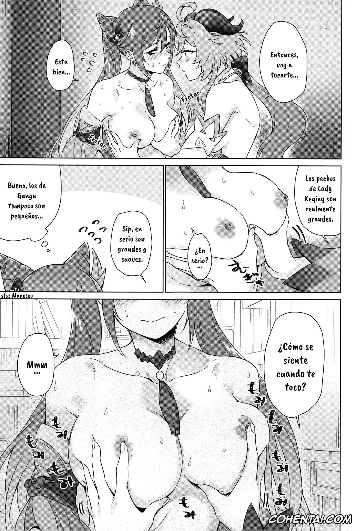 Genshin Impact hentai, Ganyu hentai, Keqing hentai, Ecchi desu yo Keqing-san! (Genshin Impact), pagina 12
