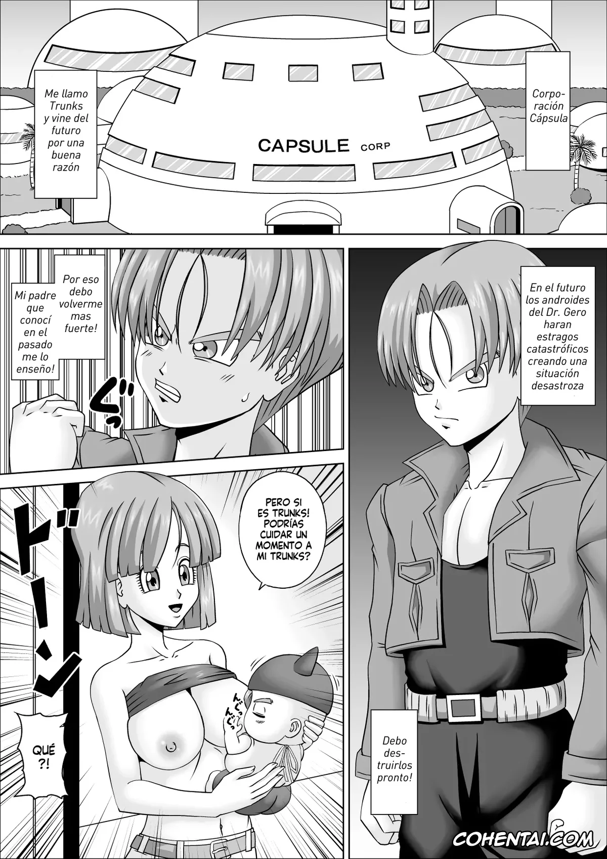 Dragon Ball Z xxx, Bulma Briefs xxx, Trunks Briefs xxx, Vegeta xxx, Fudeoroshi wa Kako no Mama (Dragon Ball Z), pagina 4