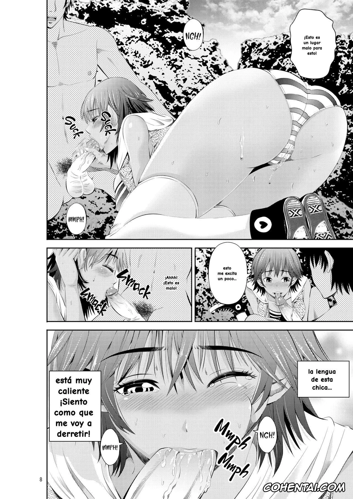 Original hentai, Tokonatsu Resort Nangoku Musume to NTR Sex | My Summer Paradise: Fucking a Beach Girl Behind My Girlfriend’s Back, pagina 9