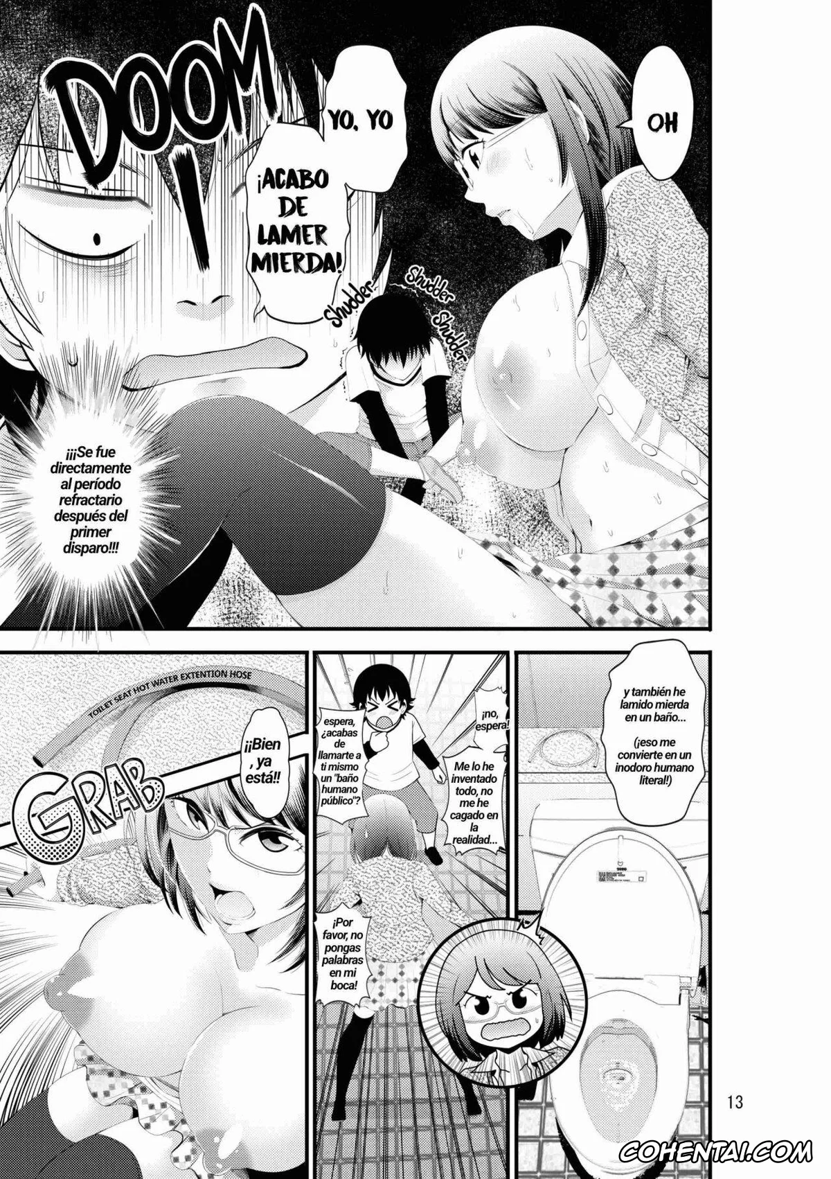 Original porno, ManCli Manko to Cli o Ijirareru no ga Daisuki na Fujoshi nano de Doujin Event no Nikubenki ni Natte mita, pagina 14