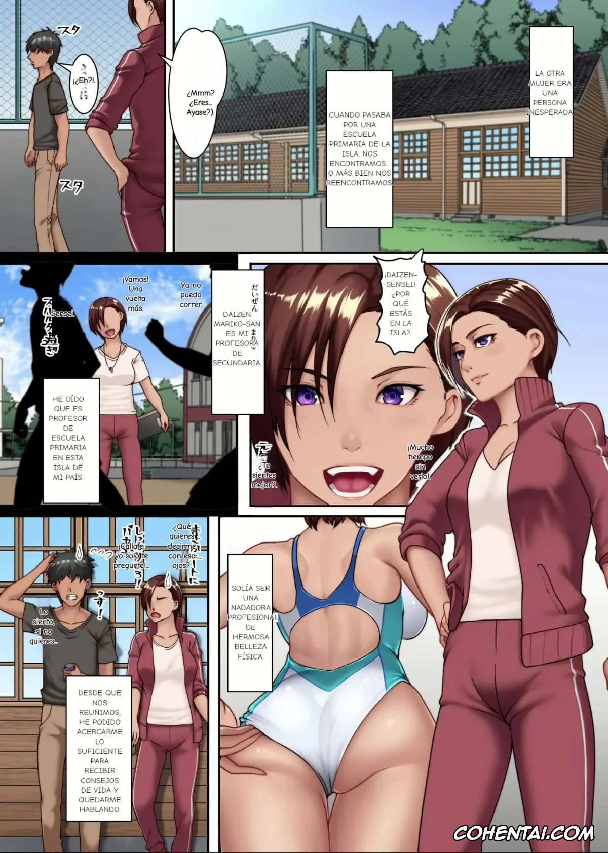 Original hentai, Yokkyuu Fuman Zuma shika Inai Shima ~ Erroi Fuushuu no Aru Shima de wa Hitozuma wa Otto Igai no Otoko to Majiwaru | Una Isla Donde Sólo Hay Esposas Frustradas, pagina 33