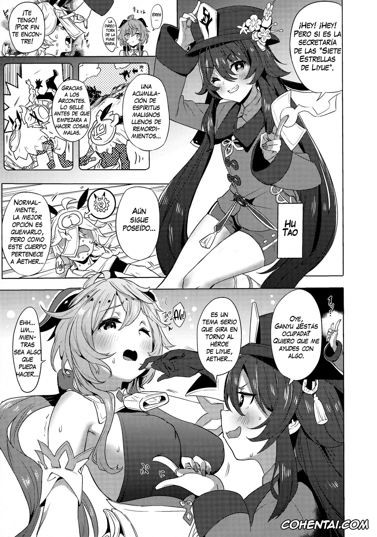 Genshin Impact hentai, Ganyu hentai, Ganyu Zangyouchuu (Genshin Impact), pagina 6