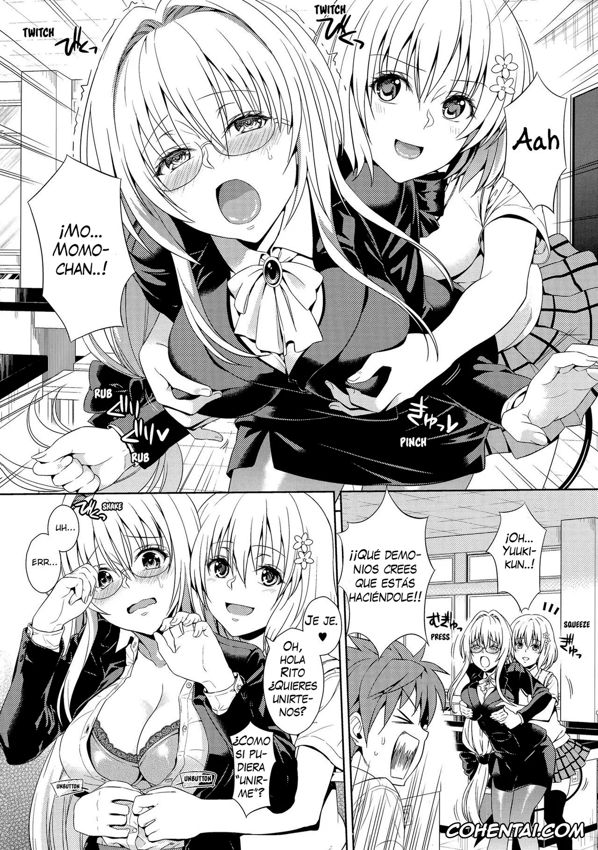 To Love-Ru xxx, Momo Velia Deviluke xxx, Rito Yuuki xxx, Tearju Lunatique xxx, Dojikko Education (Harem Collection) (To LOVE-Ru), pagina 4