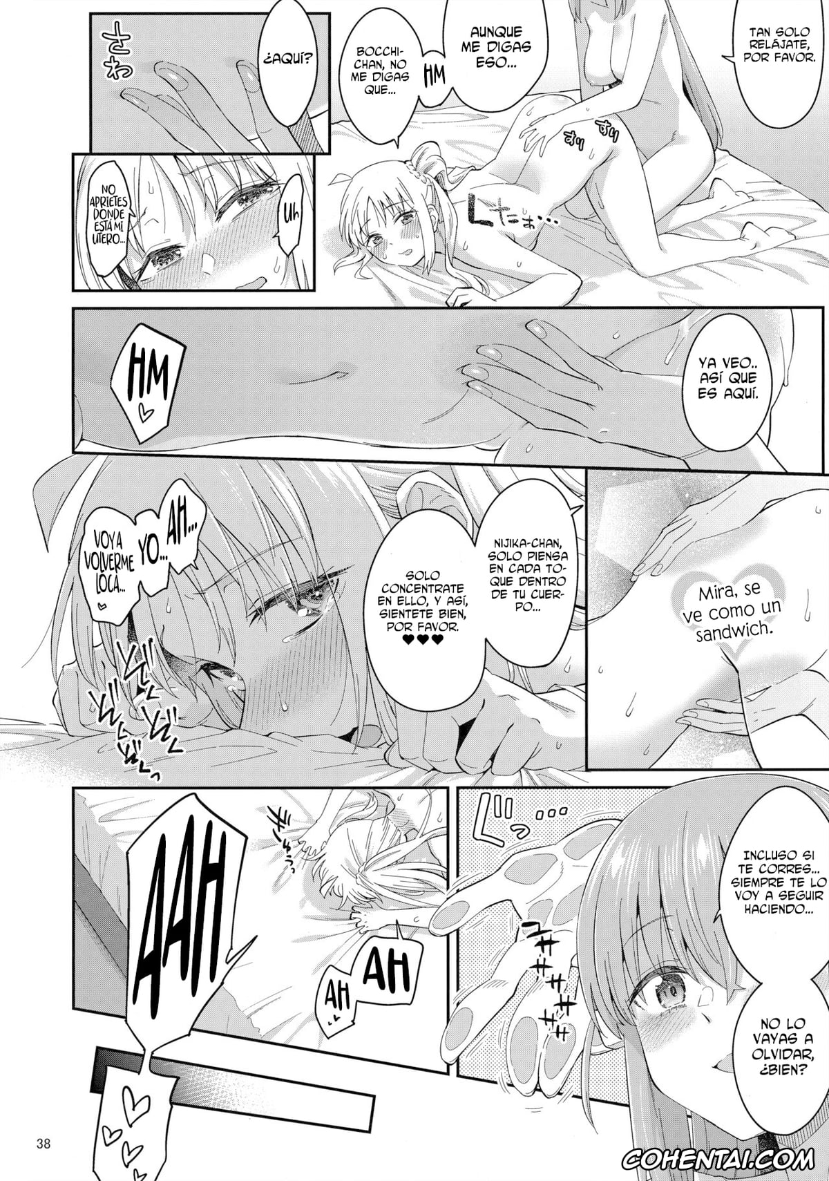 Bocchi the Rock! xxx, Hitori Gotou xxx, Nijika Ijichi xxx, Netsu o Mazete Shin o Tokashite (Bocchi the Rock!), pagina 37
