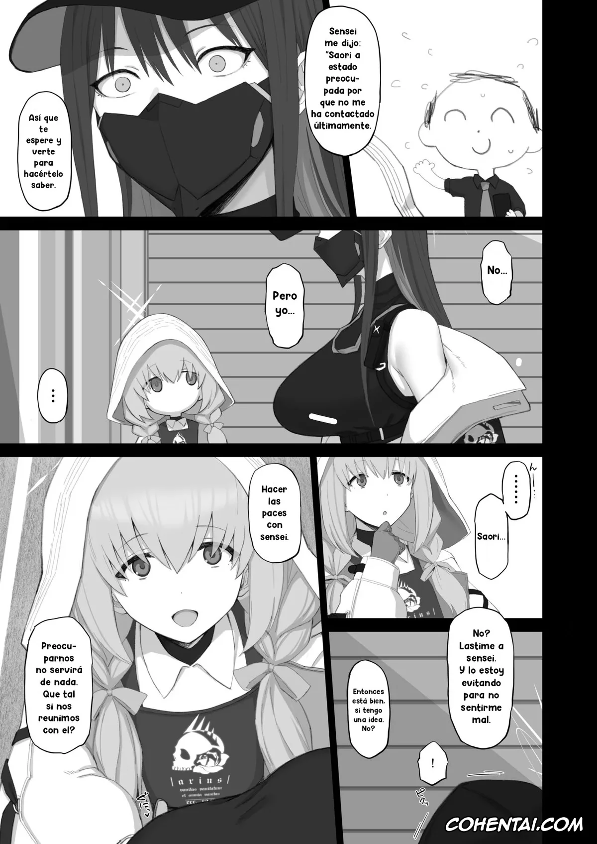 Blue Archive xxx, Saori Joumae xxx, Sensei xxx, Muchi ni Shokuzai Kyouiku ni Nikuyoku (Blue Archive), pagina 4